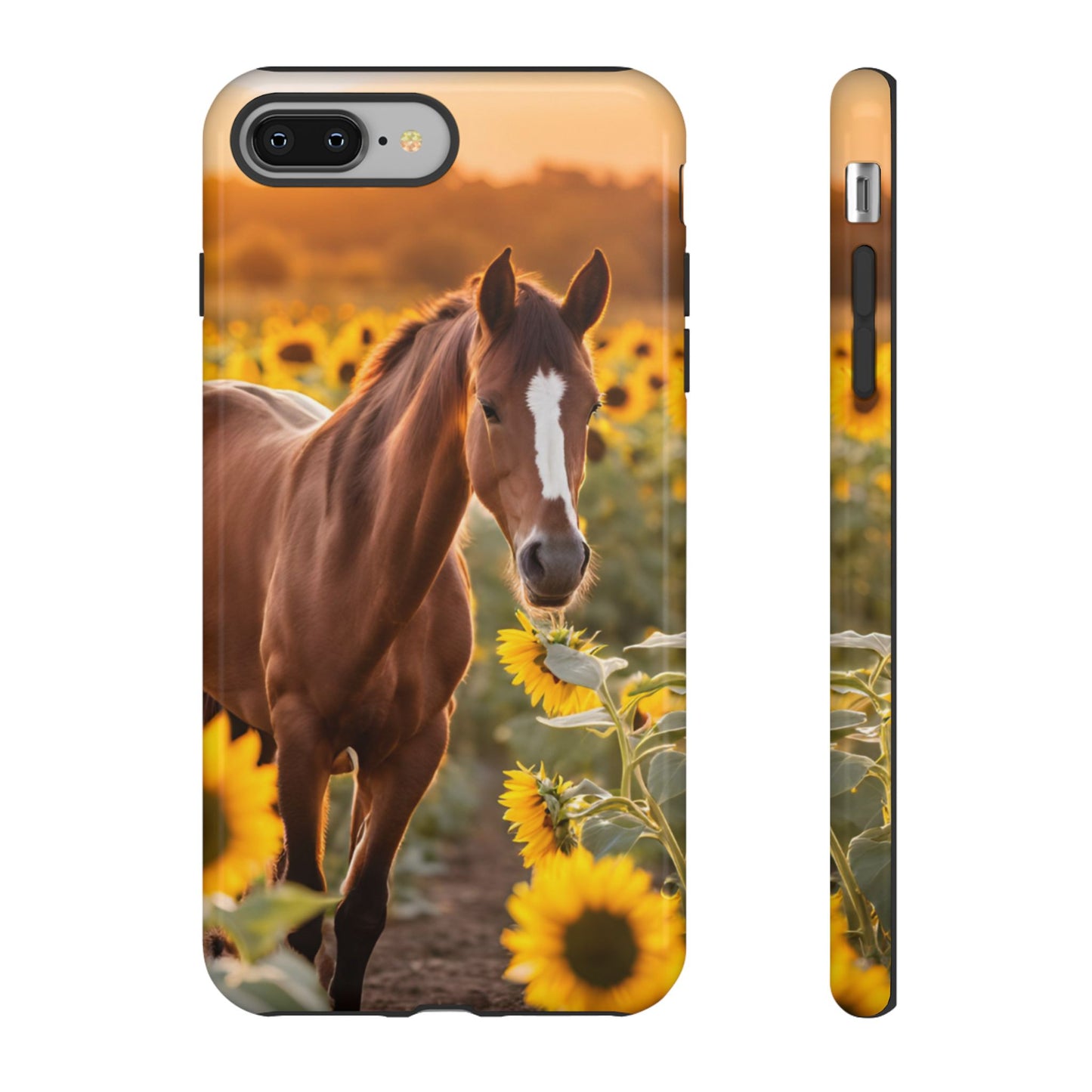 Phone Case - Tough Case - Sunflower Horse