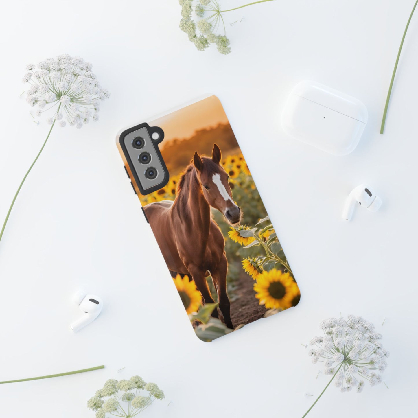 Phone Case - Tough Case - Sunflower Horse