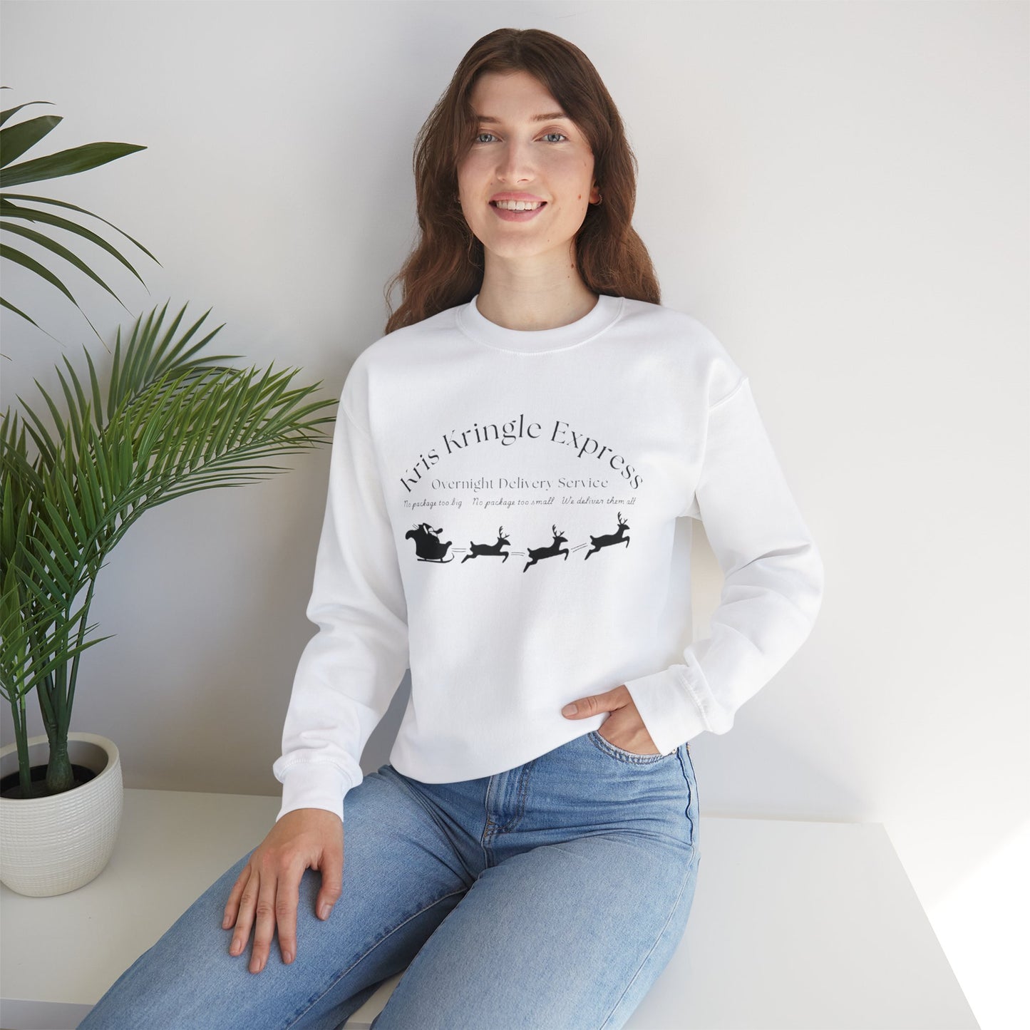 Festive Adult Unisex Crewneck Sweatshirt - Kris Kringle Express