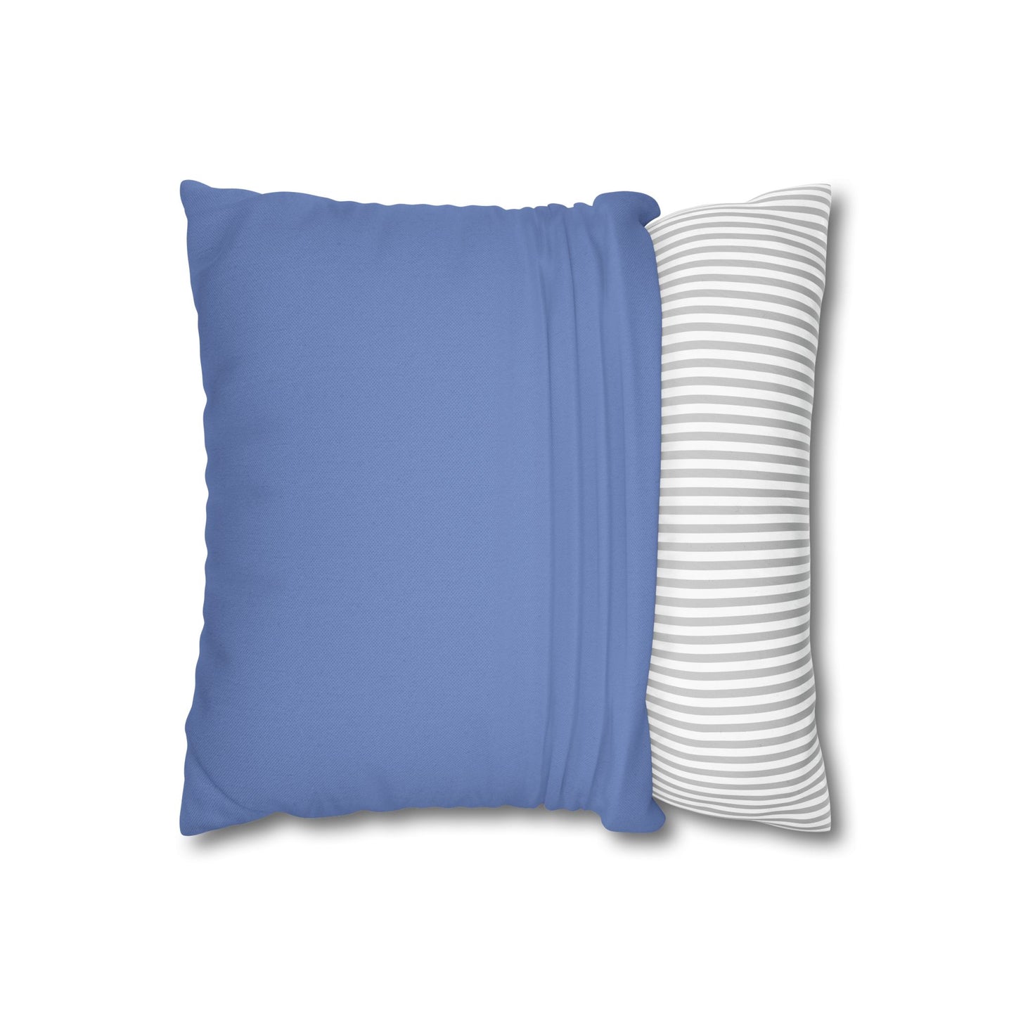 Spun Polyester Square Pillowcase - Almost Denim