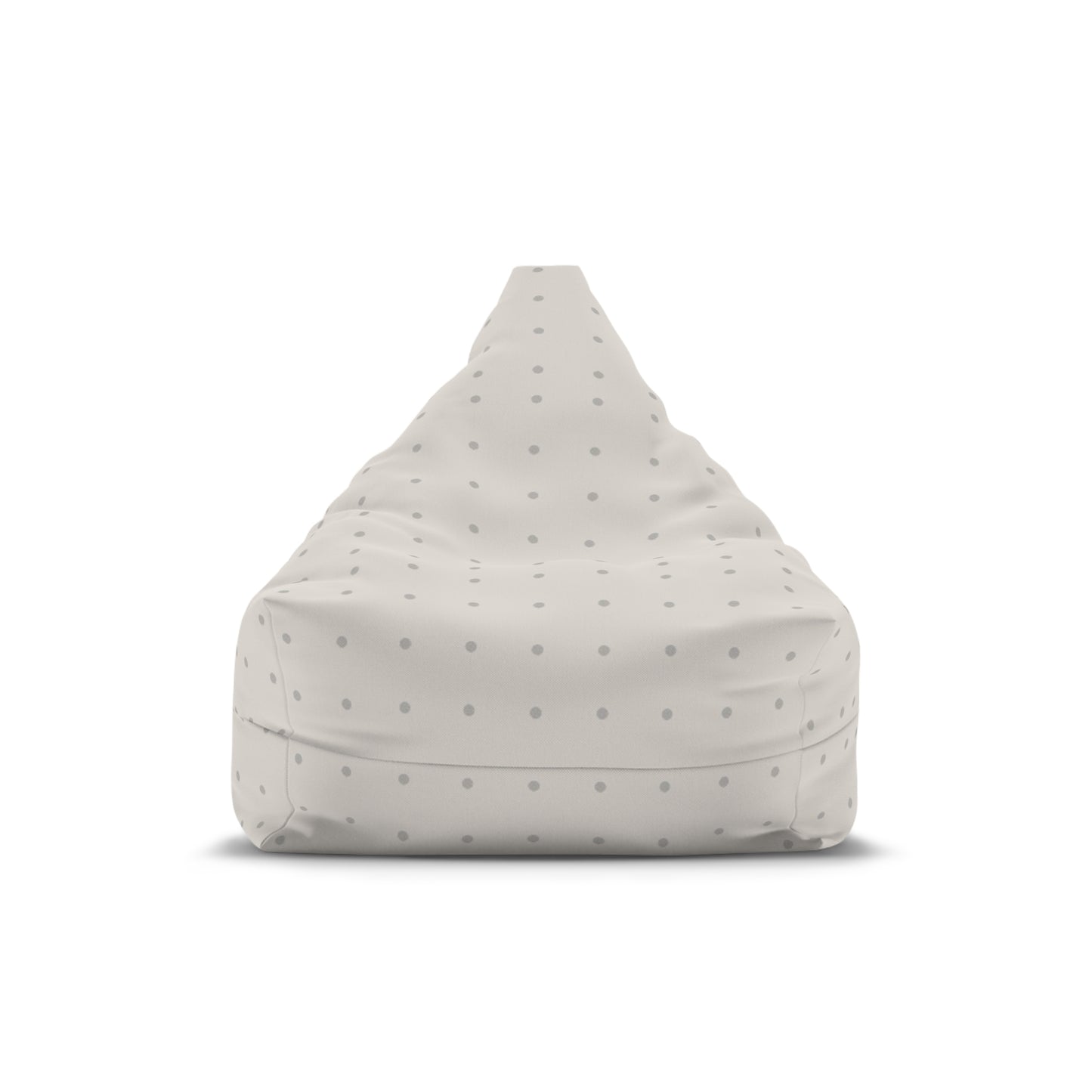 Light Blush and Gray Dots Bean Bag Chair Cover