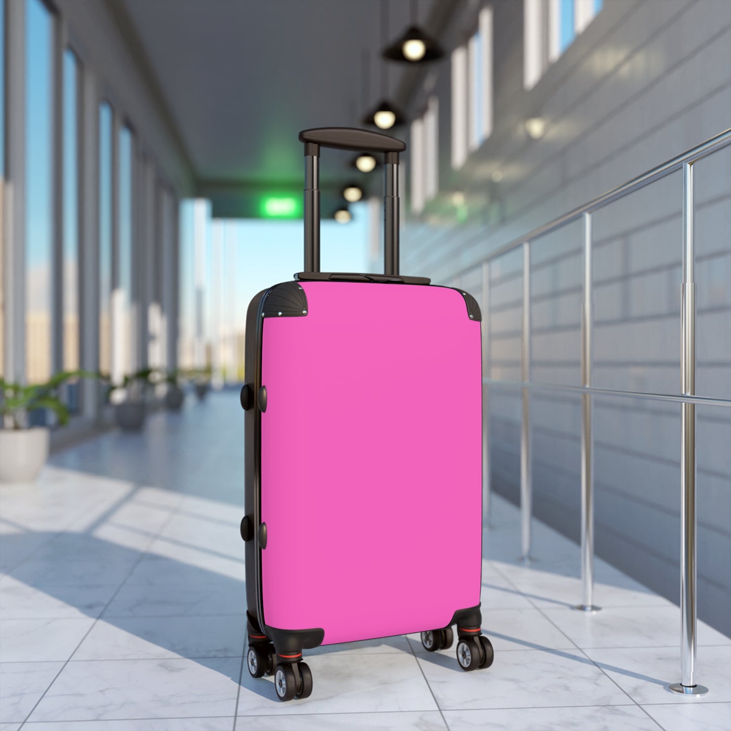 Luggage - 90's Inspired Mix & Match Suitcase - Hot Pink