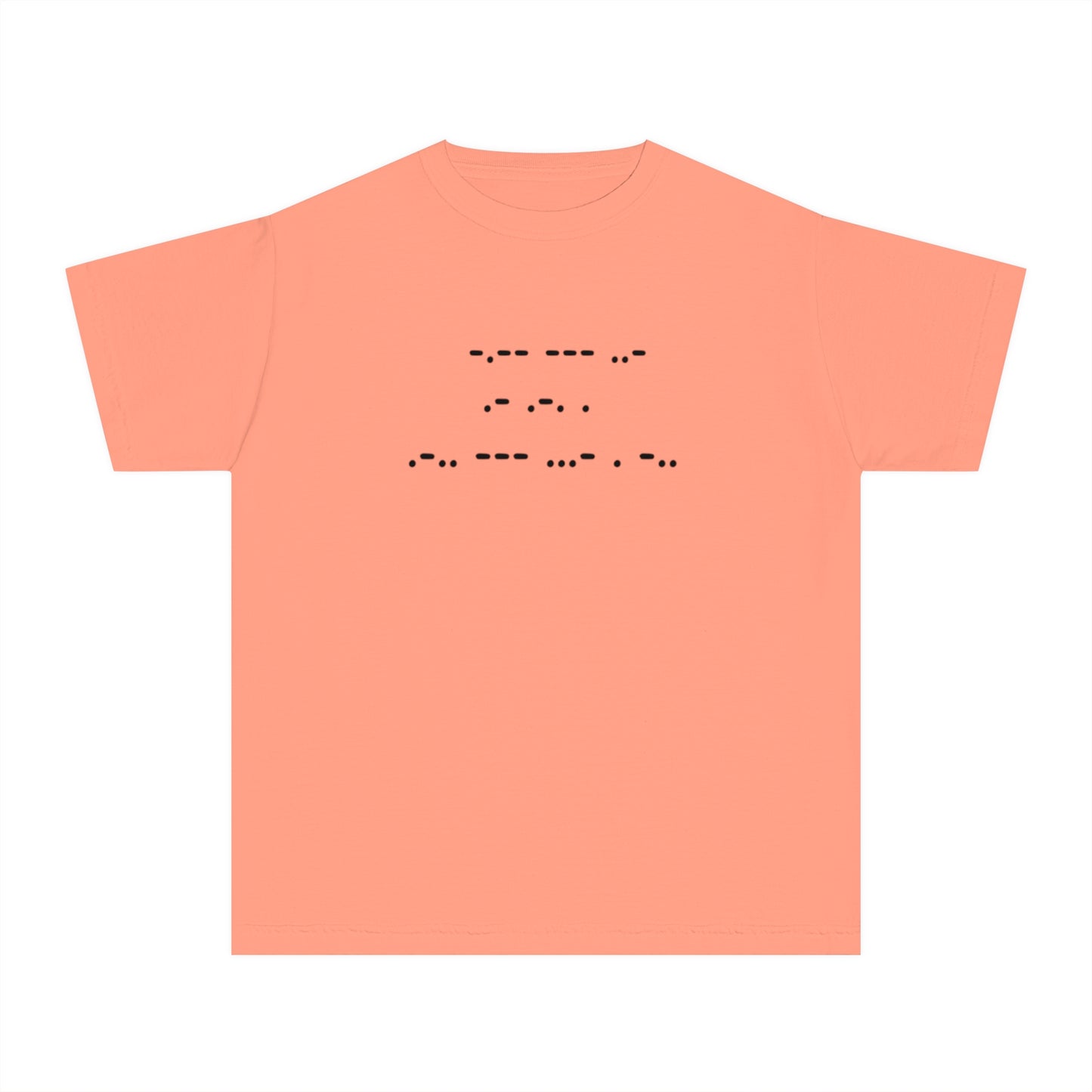 Youth Midweight Tee - "You Are Loved" in Morse Code