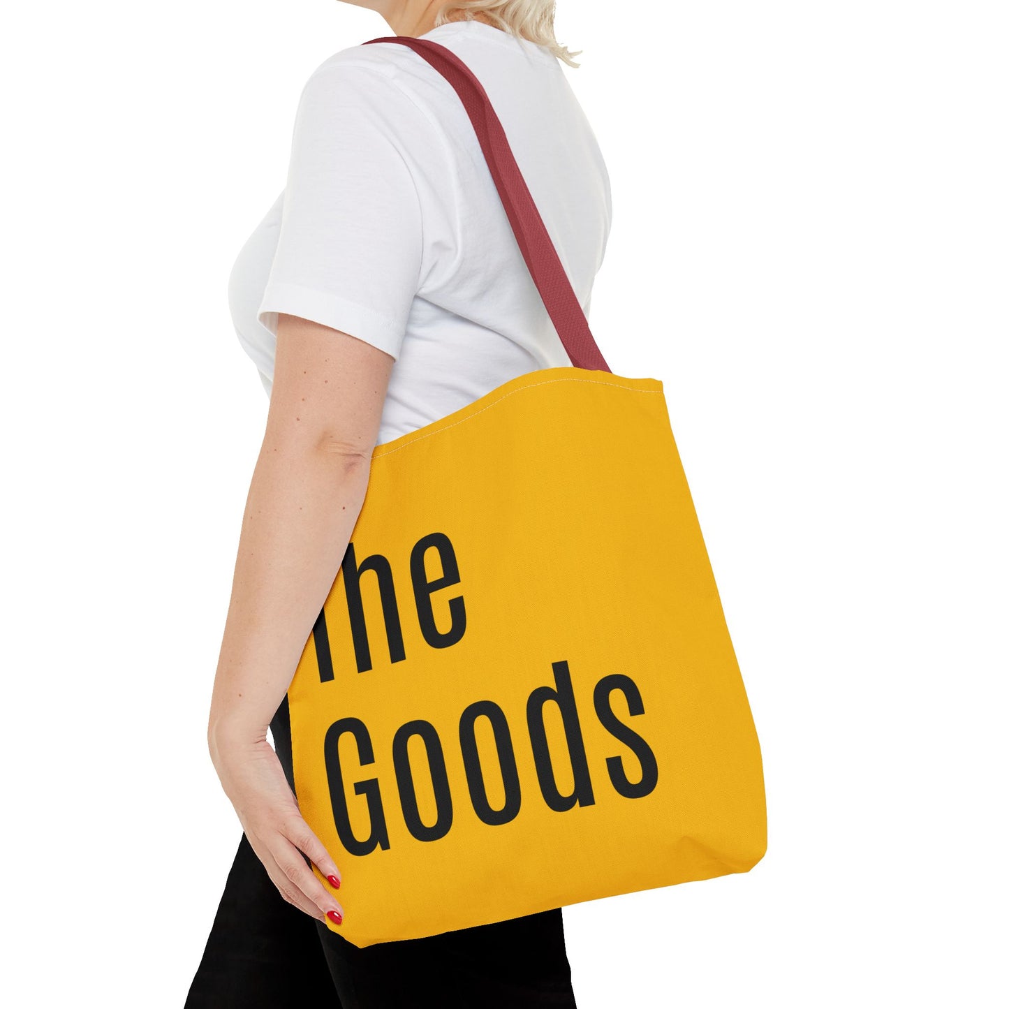 The Goods  Versatile Tote Bag (AOP) - Gold