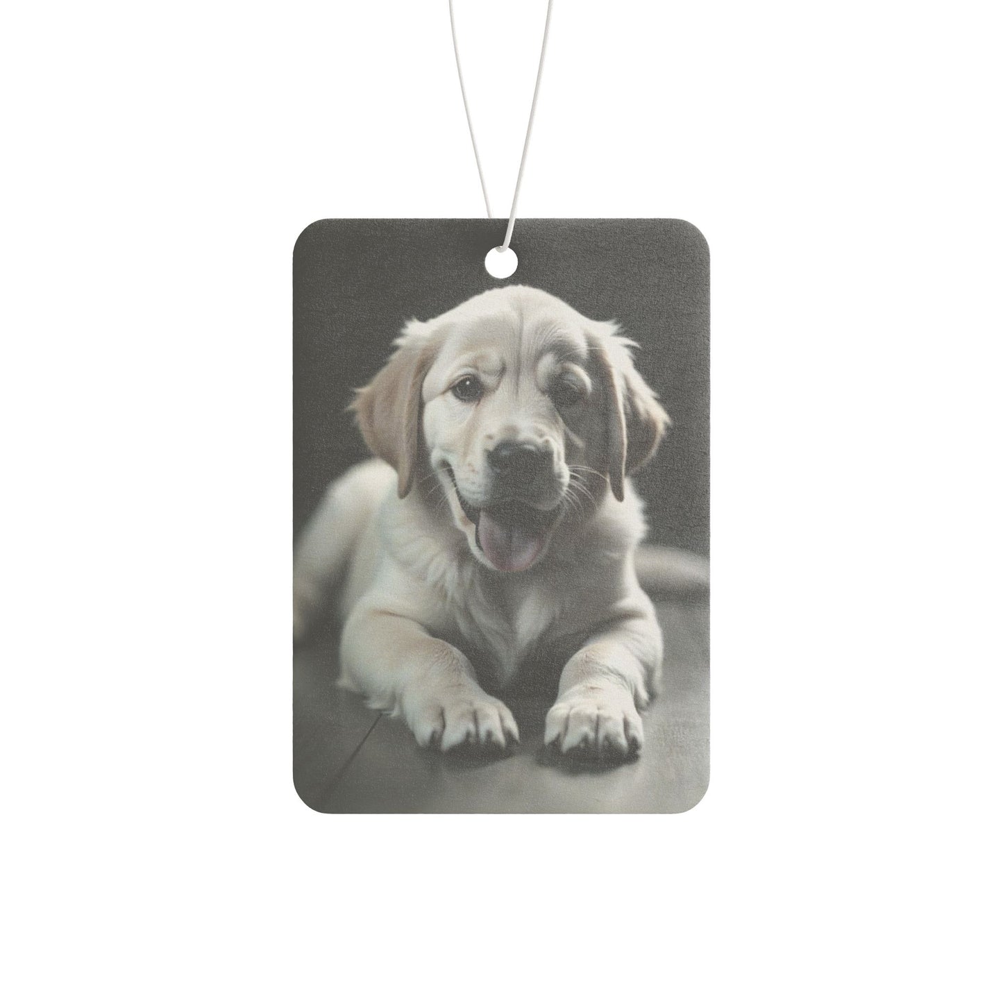 Car Air Freshener - Yellow Lab Puppy