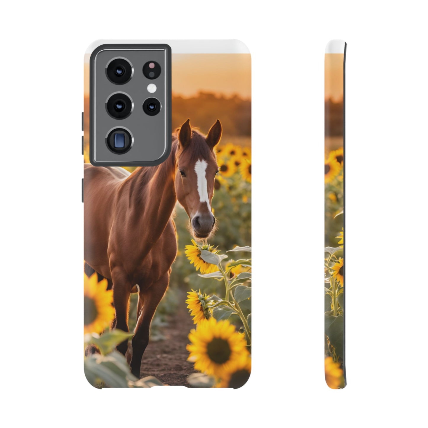 Phone Case - Tough Case - Sunflower Horse