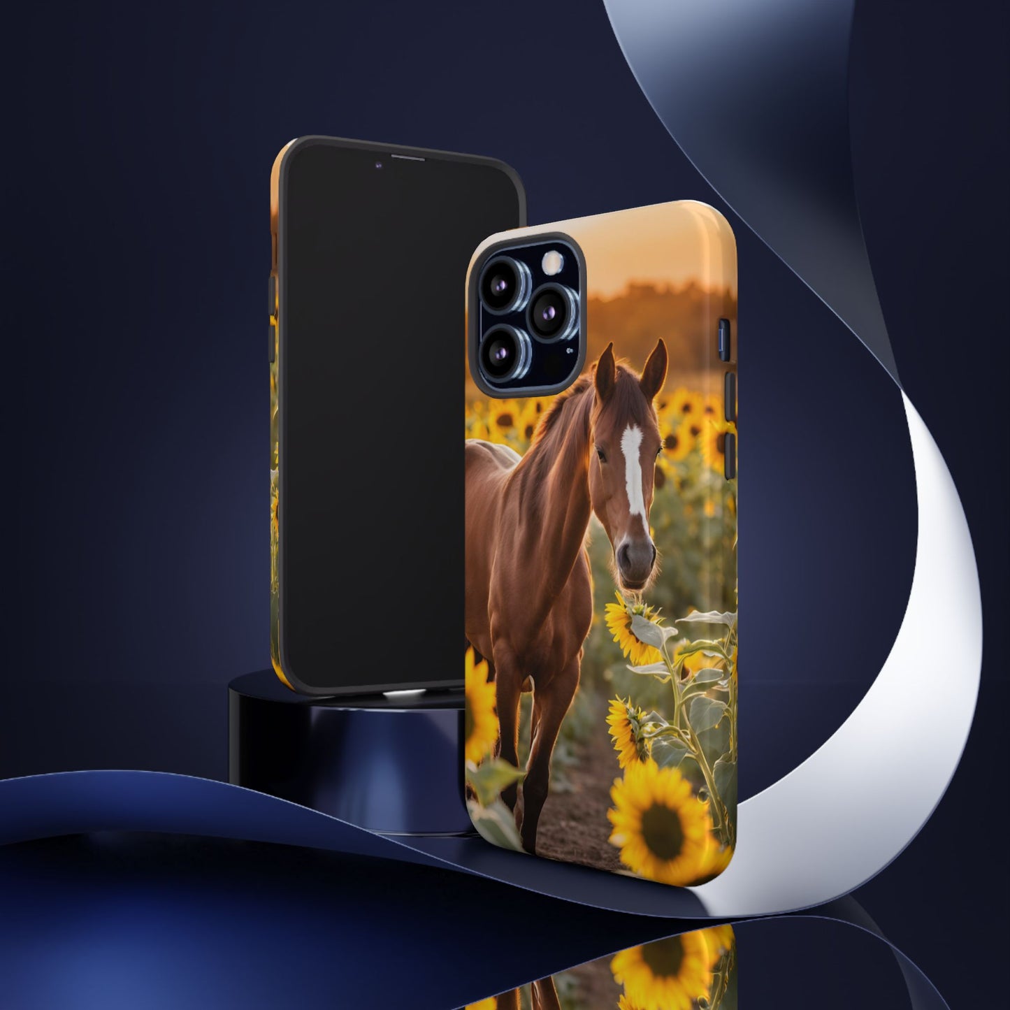 Phone Case - Tough Case - Sunflower Horse