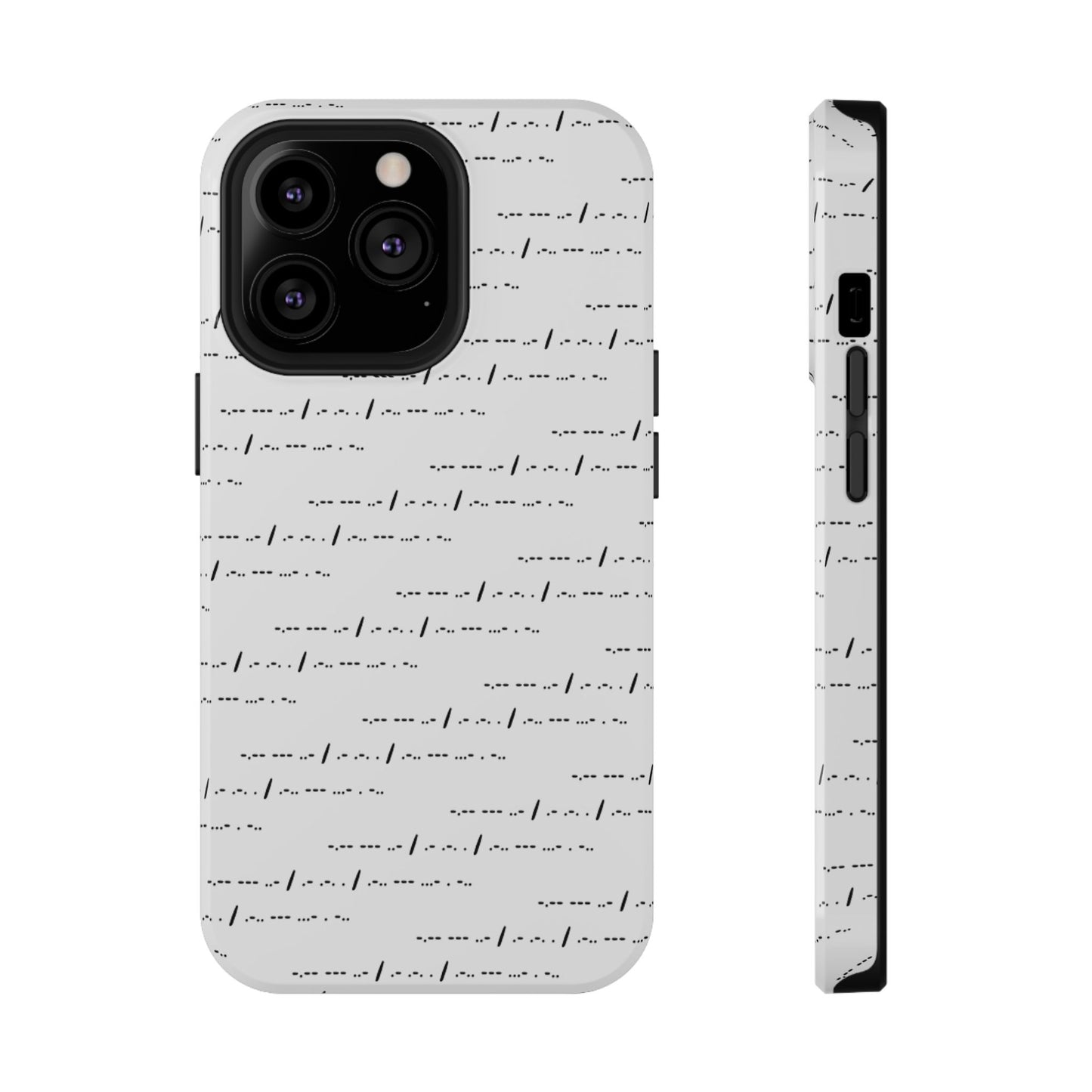 Phone Case - Impact-Resistant - "You Are Loved" Morse Code