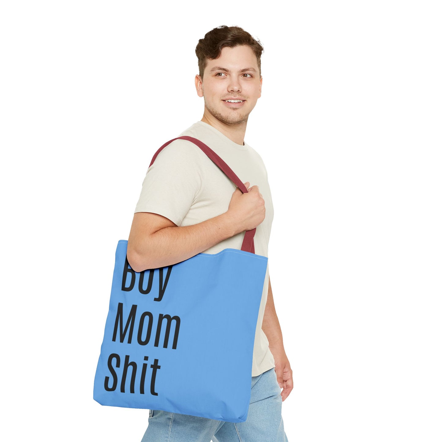 Boy Mom  Versatile Tote Bag (AOP) - Blue