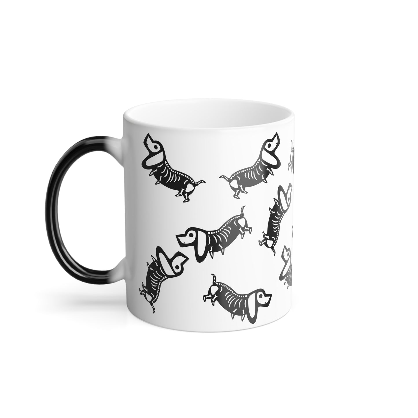 Color Changing Mug, 11oz - Skeleton Dachshund Halloween