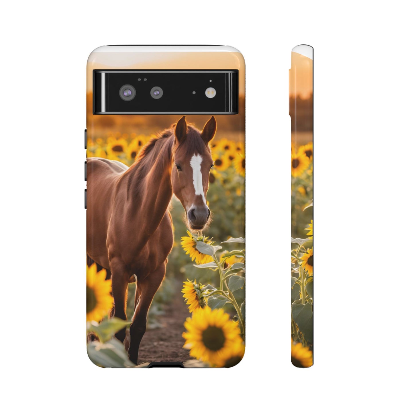 Phone Case - Tough Case - Sunflower Horse