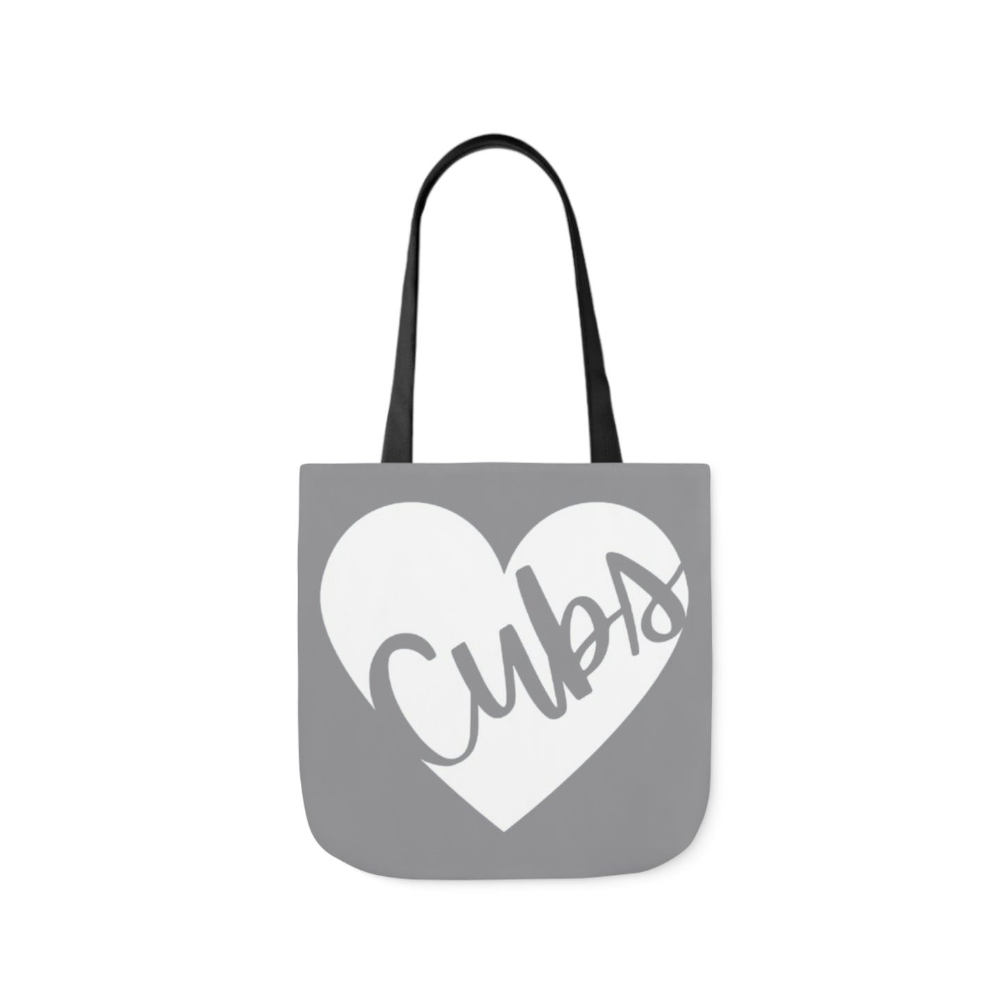 Generic Team Grey Canvas Tote Bag, 5-Color Straps - Cubs