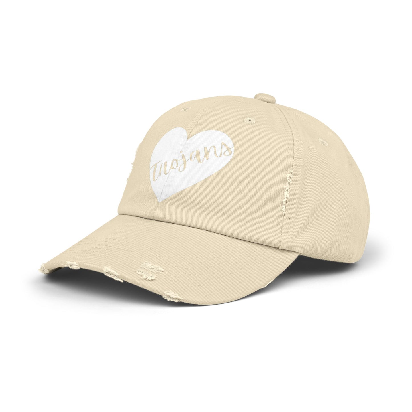 Generic Team Unisex Distressed Cap - Trojans