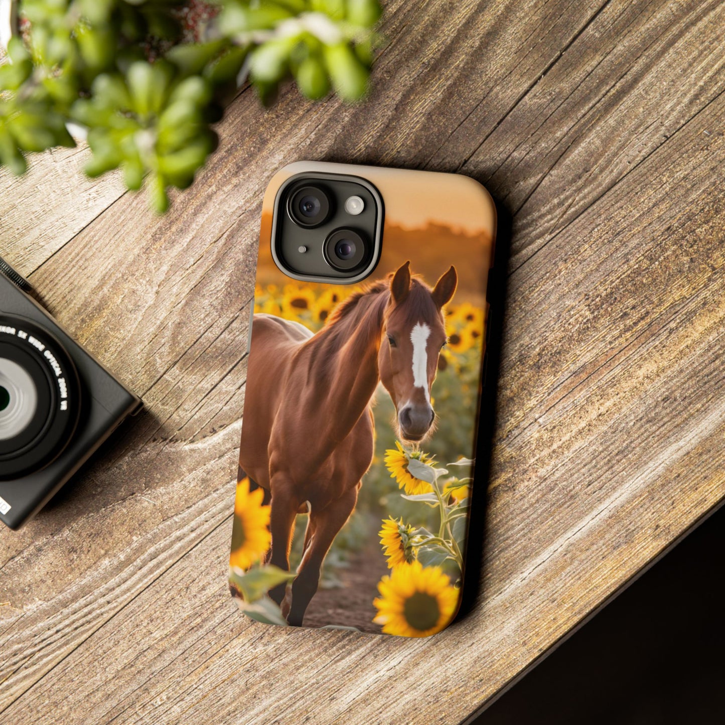 Phone Case - Tough Case - Sunflower Horse