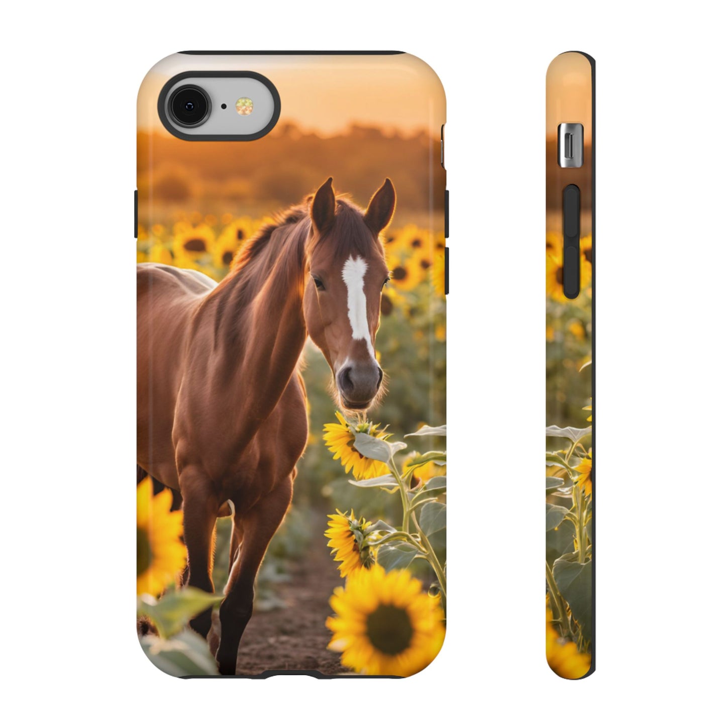 Phone Case - Tough Case - Sunflower Horse