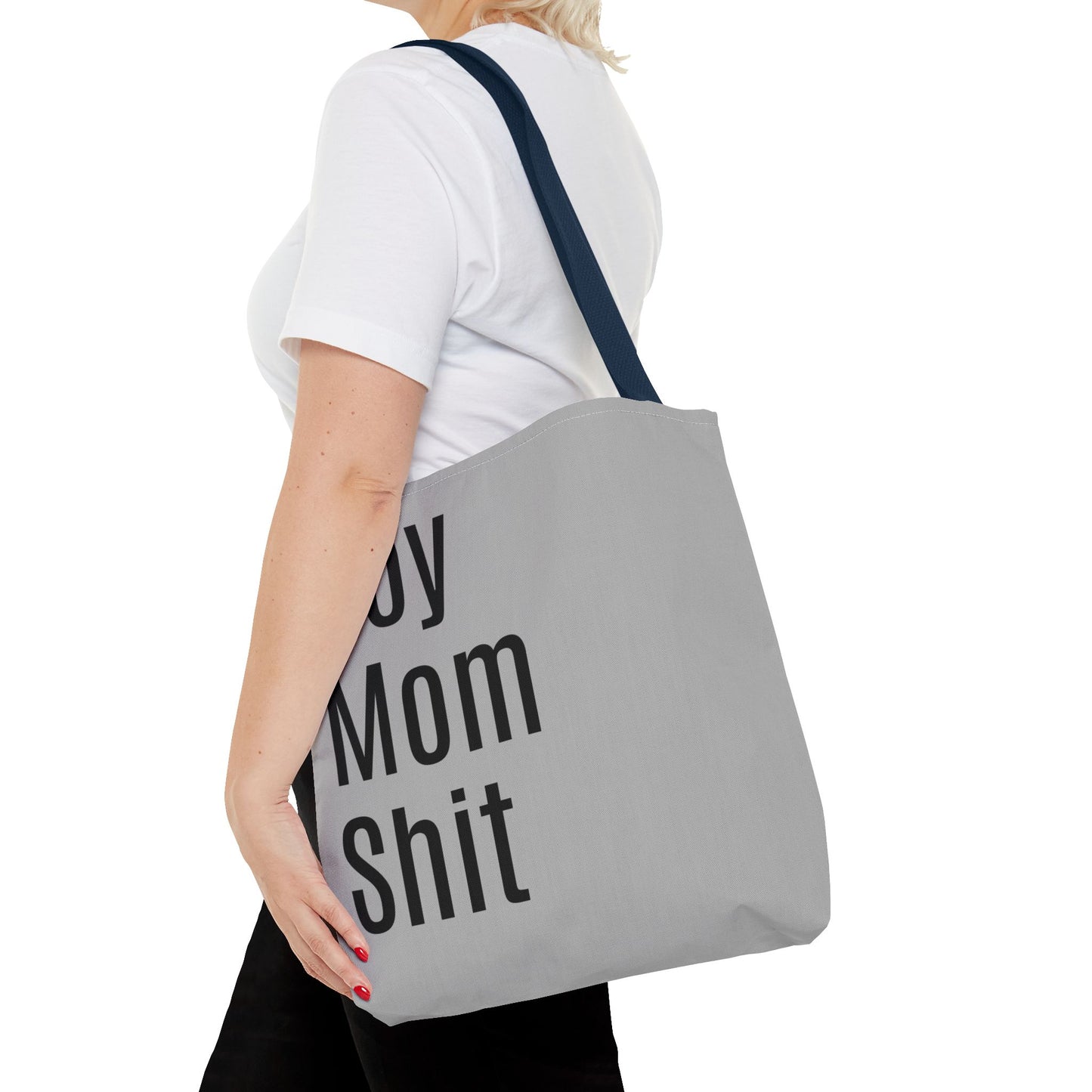 Boy Mom Shit Versatile Tote Bag (AOP) - Lt Gray