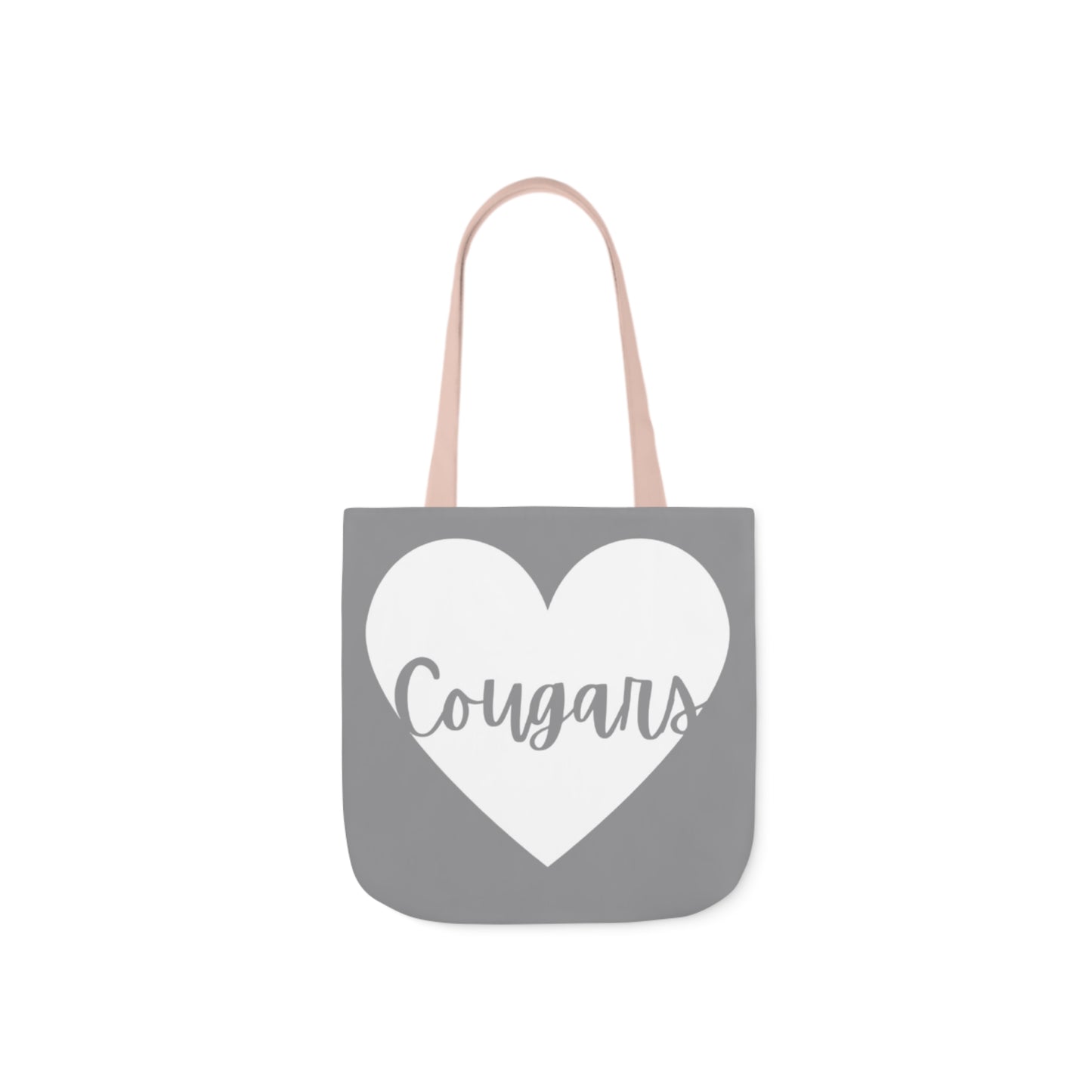 Generic Team Gray Canvas Tote Bag, 5-Color Straps - Cougars