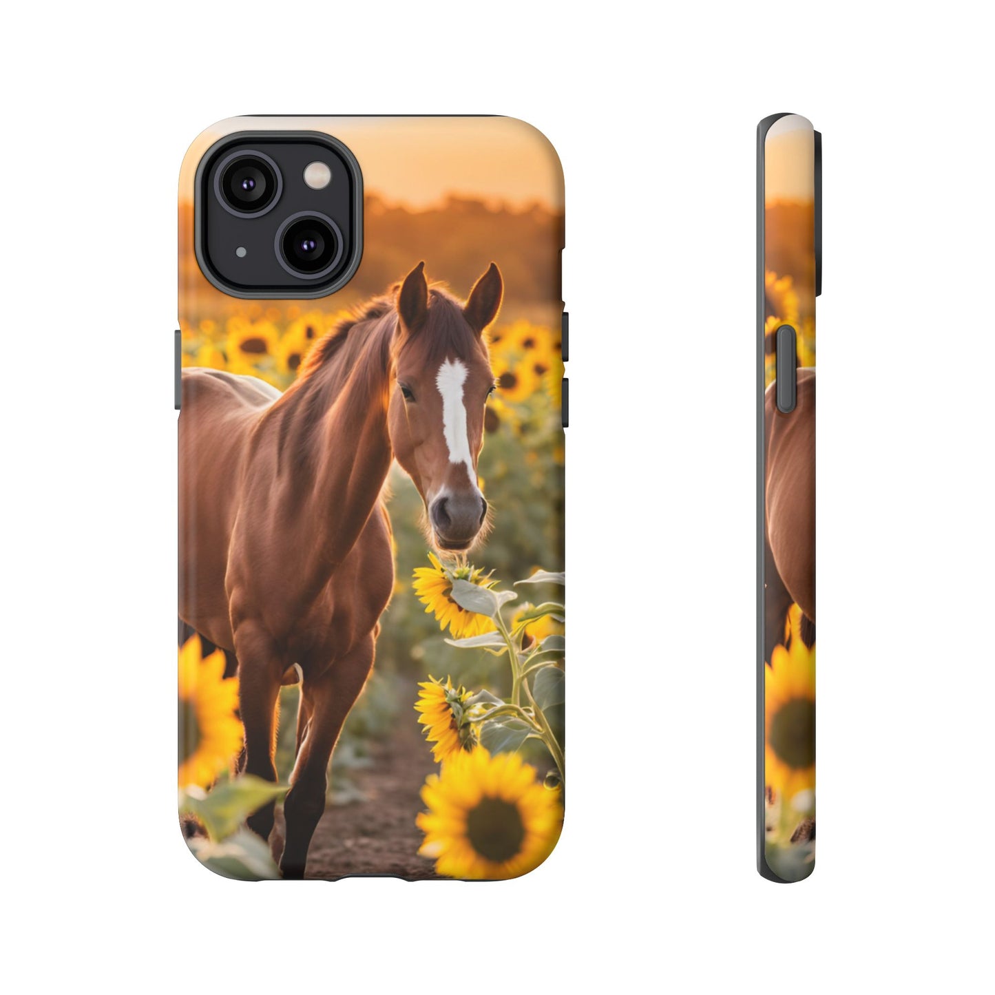 Phone Case - Tough Case - Sunflower Horse