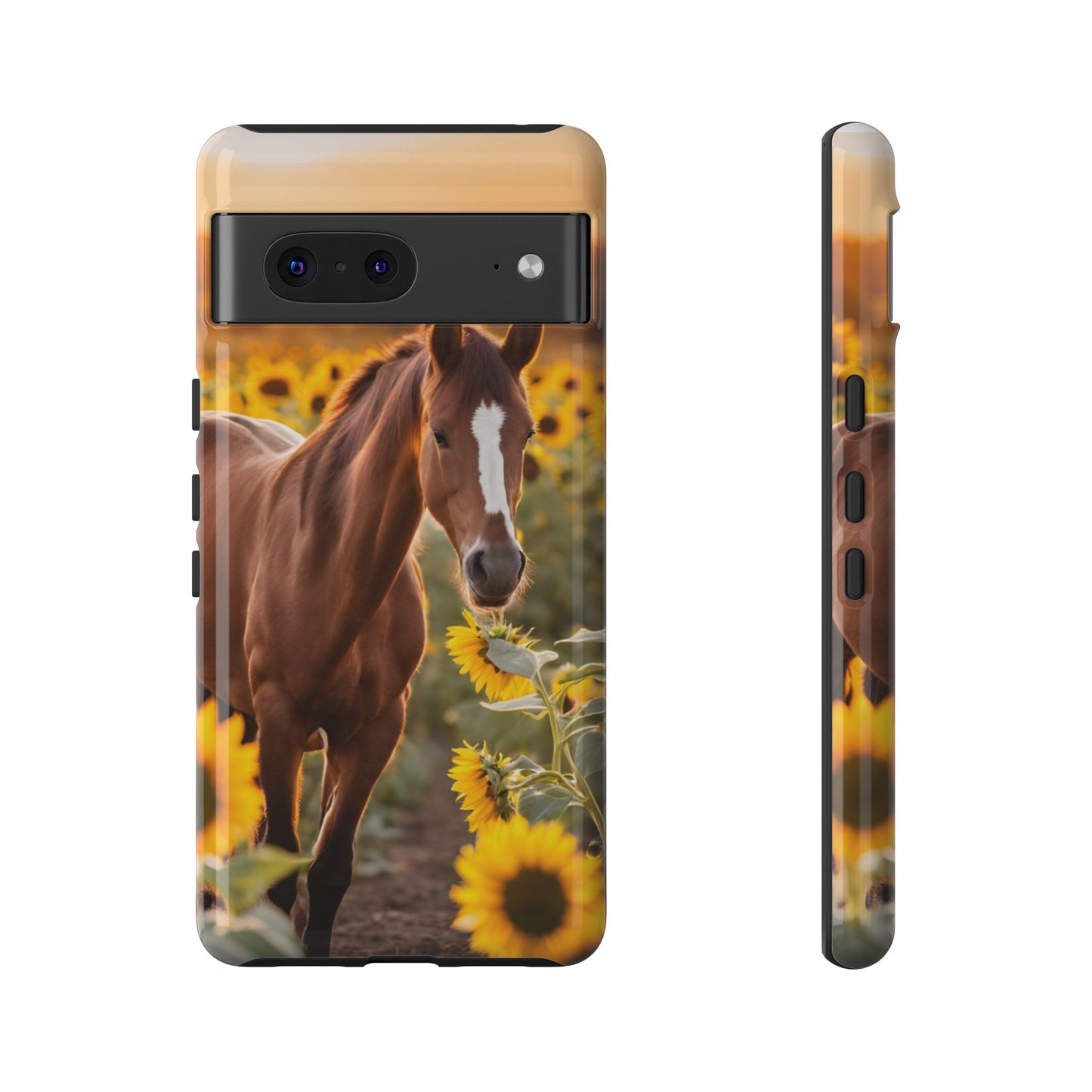 Phone Case - Tough Case - Sunflower Horse