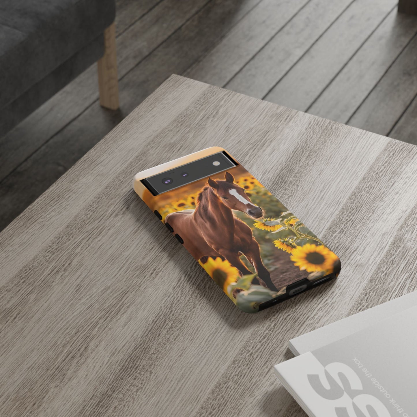 Phone Case - Tough Case - Sunflower Horse