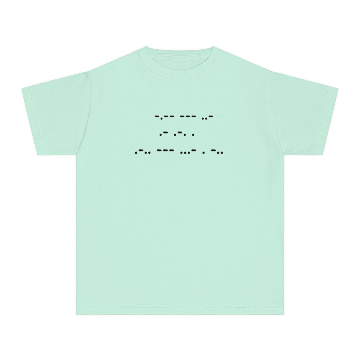 Youth Midweight Tee - "You Are Loved" in Morse Code