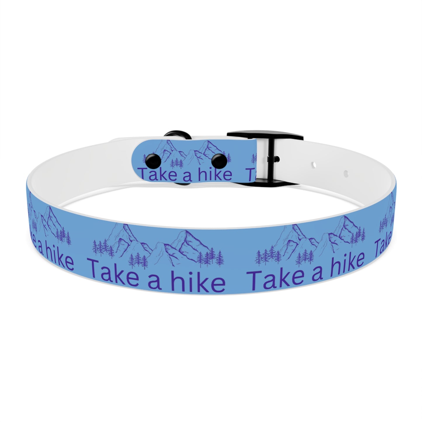 Take a Hike Dog Collar - Teal and Purple