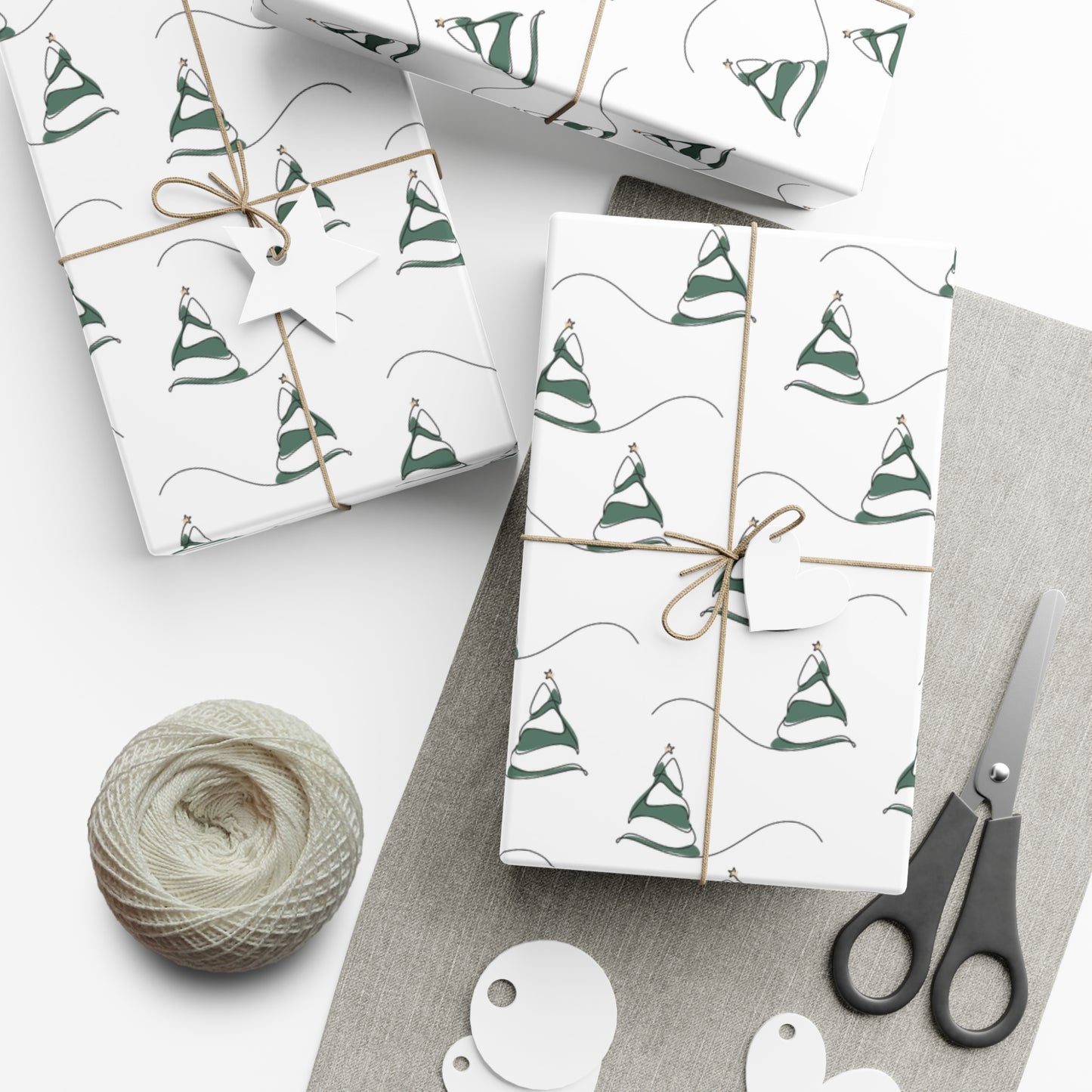 Gift Wrap Papers - Snow Hill Trees