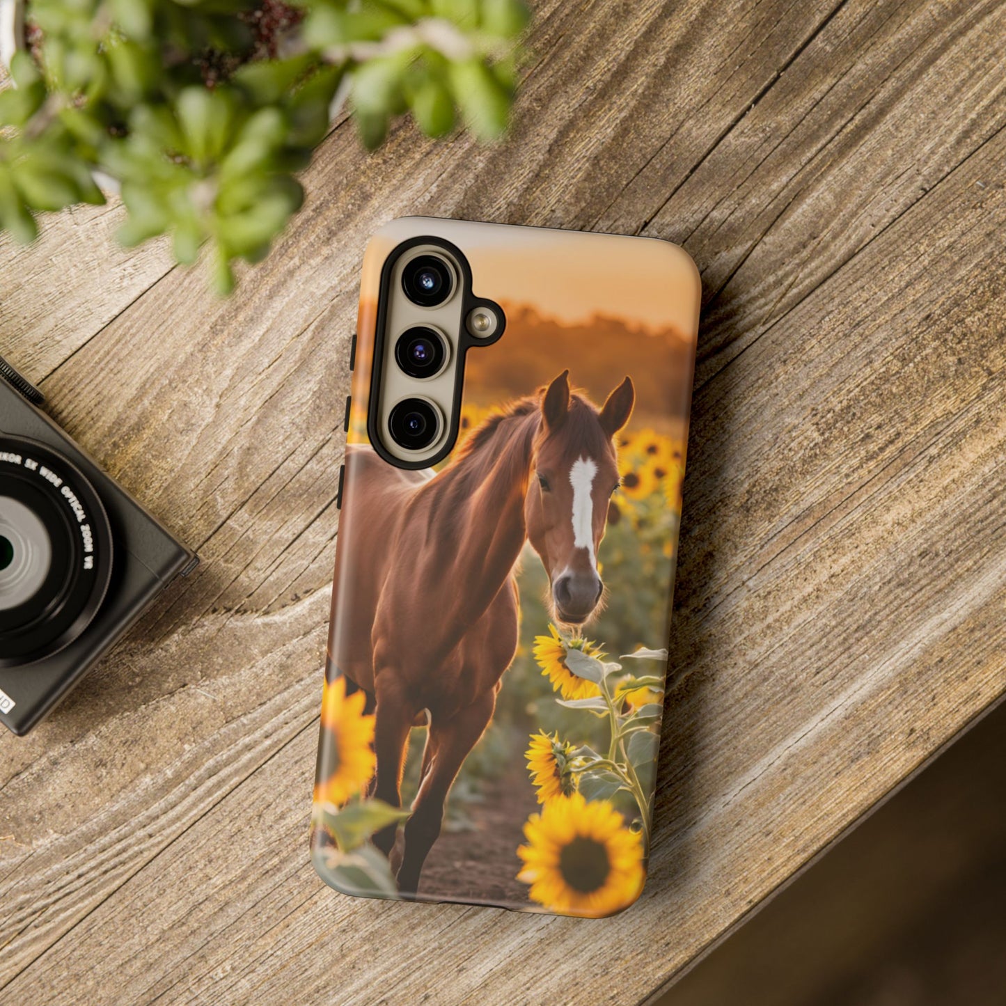 Phone Case - Tough Case - Sunflower Horse