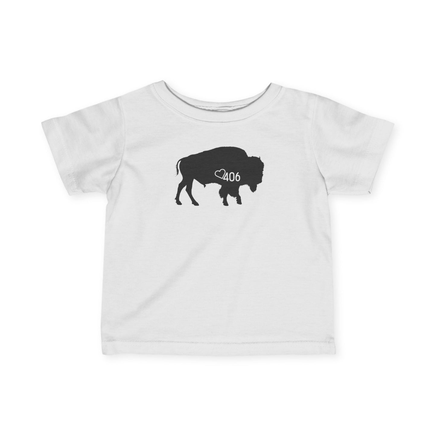 406 Baby Fine Jersey Tee - Bison