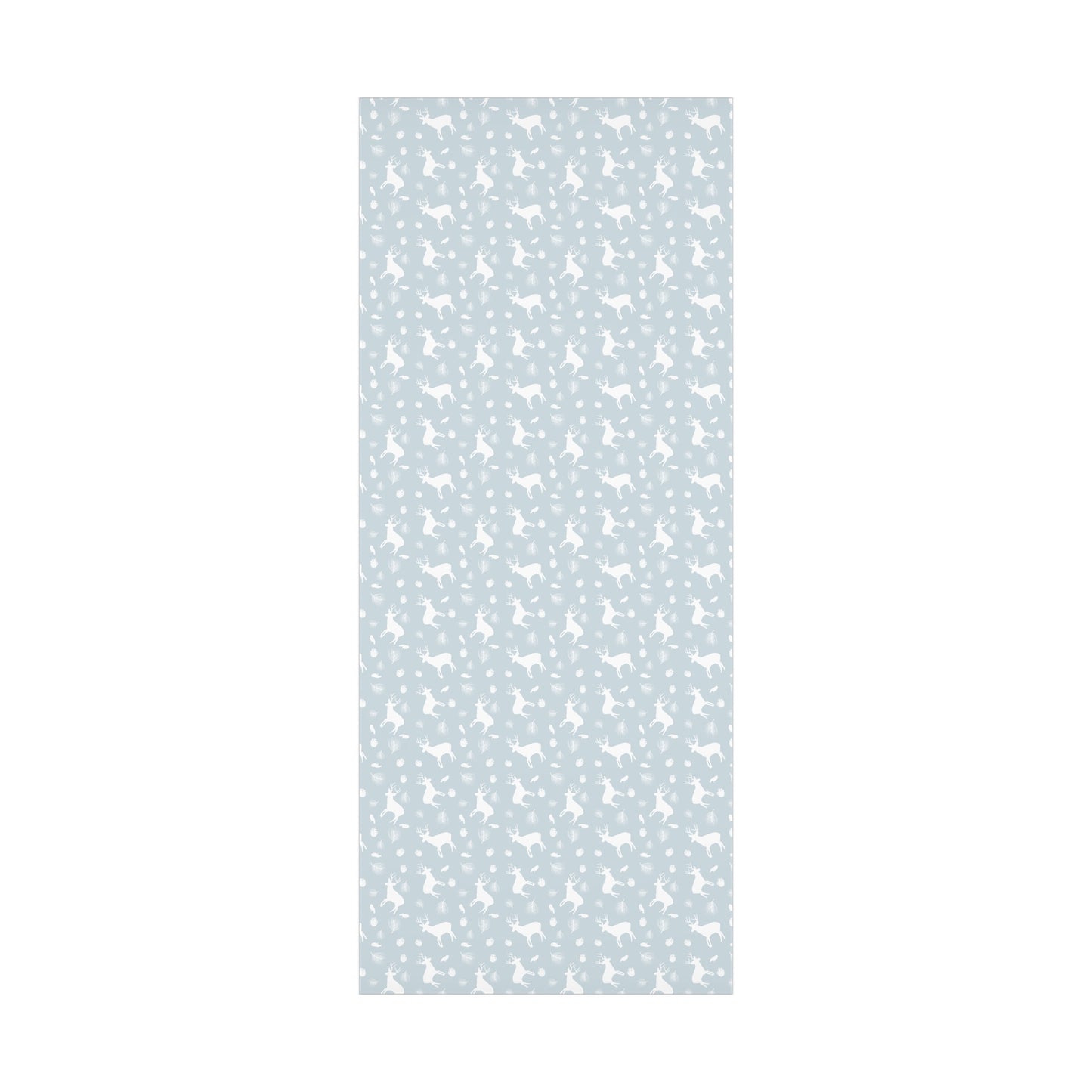 Gift Wrap Papers - Ice Blue White Deer