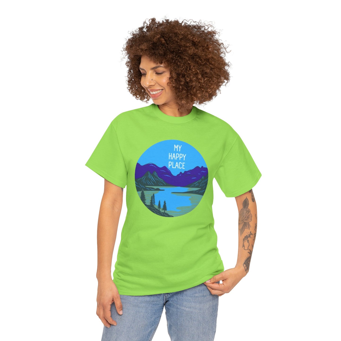 My Happy Place Adult Unisex Heavy Cotton Tee