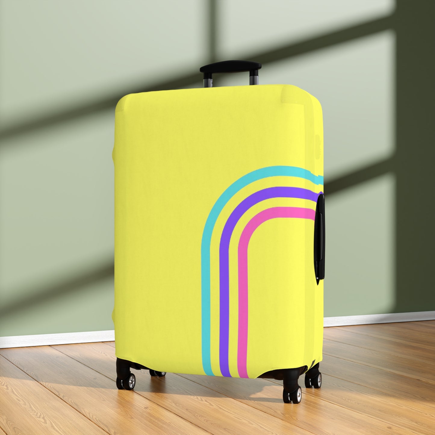 90's Inspired Luggage Cover - Banana Multicolor