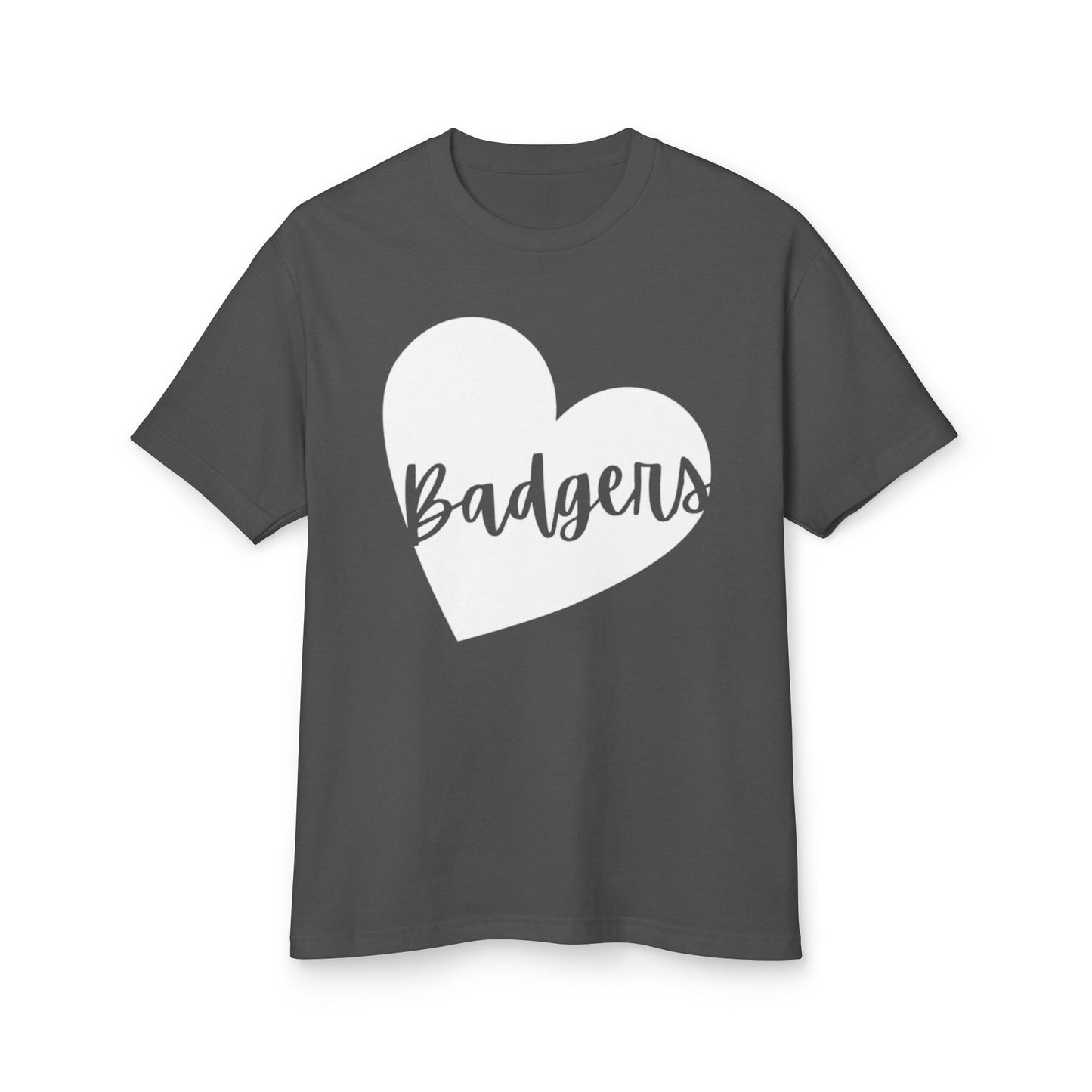 Generic Team Cotton Tee Mid-Length Short Sleeves - Heart Badgers