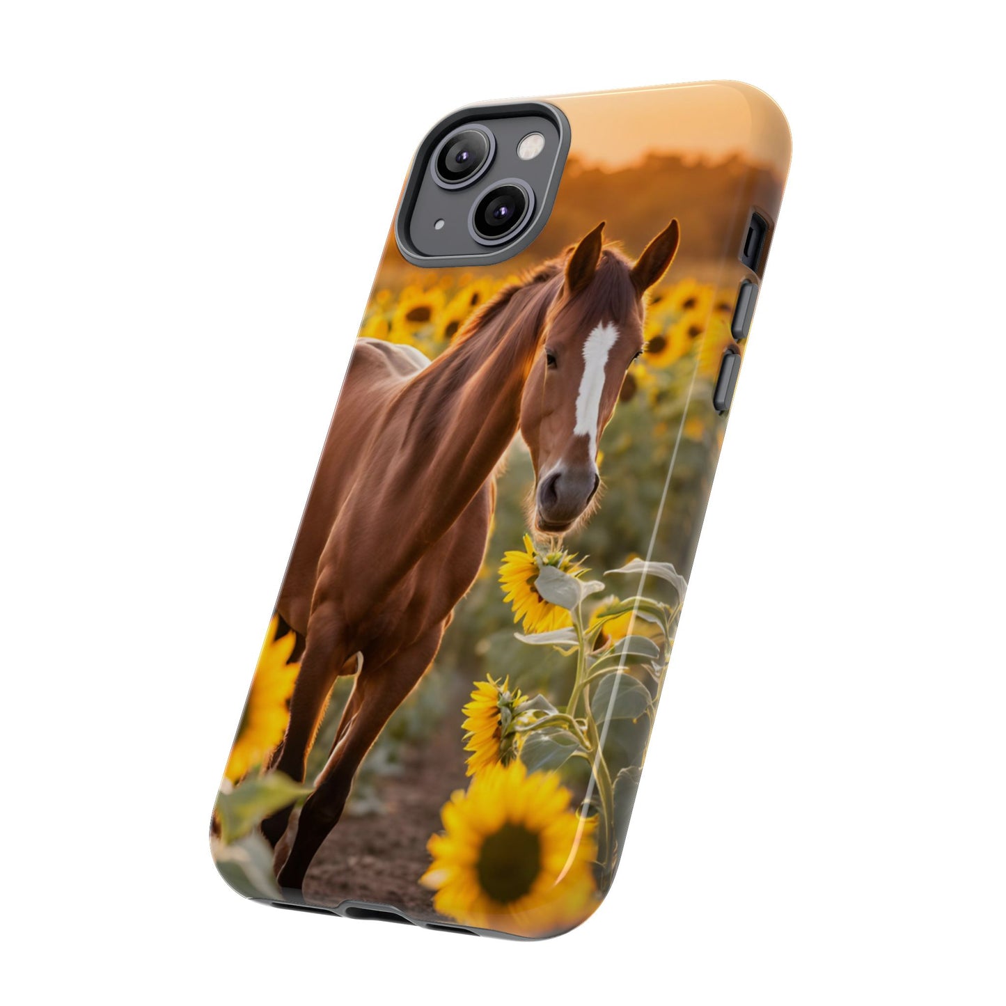 Phone Case - Tough Case - Sunflower Horse