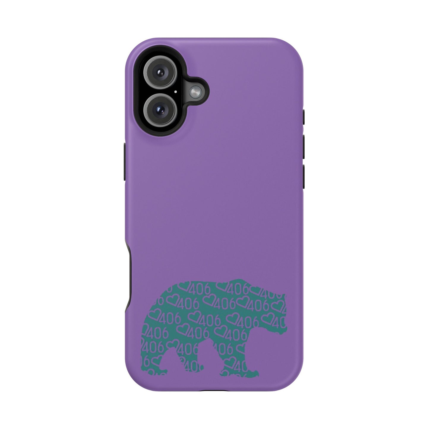 ITS406 Design Magnetic Tough Case - Bear Maroon