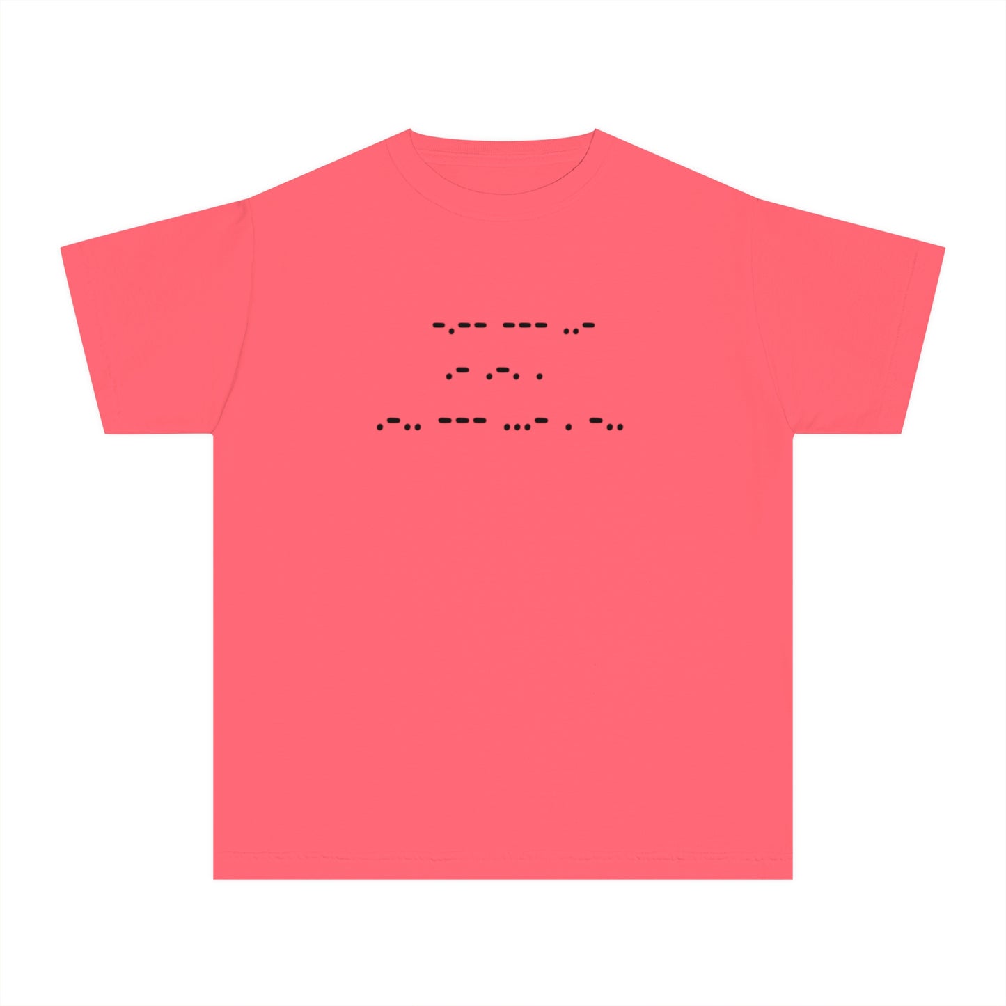 Youth Midweight Tee - "You Are Loved" in Morse Code