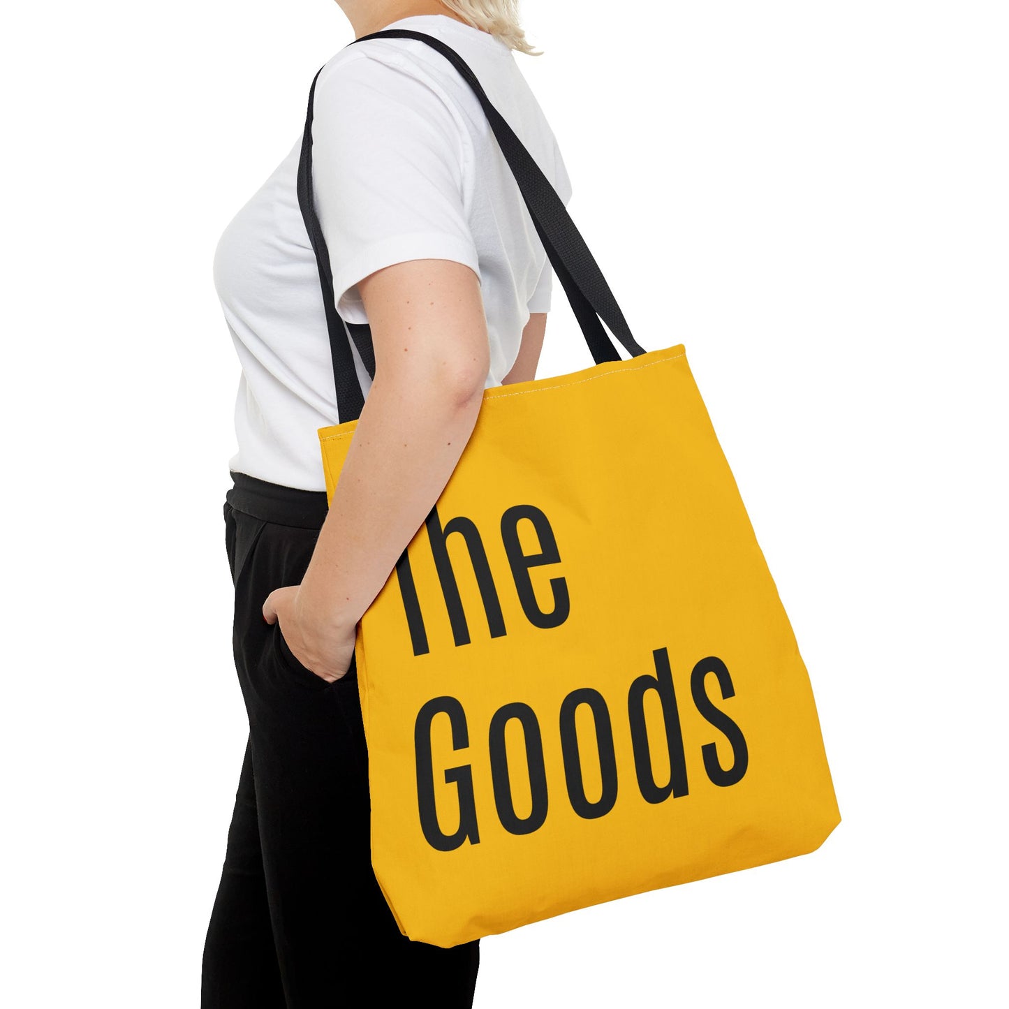 The Goods  Versatile Tote Bag (AOP) - Gold