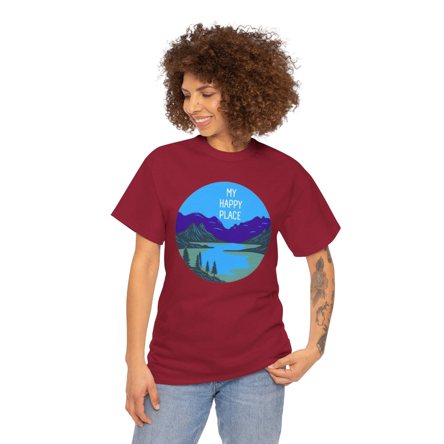 My Happy Place Adult Unisex Heavy Cotton Tee