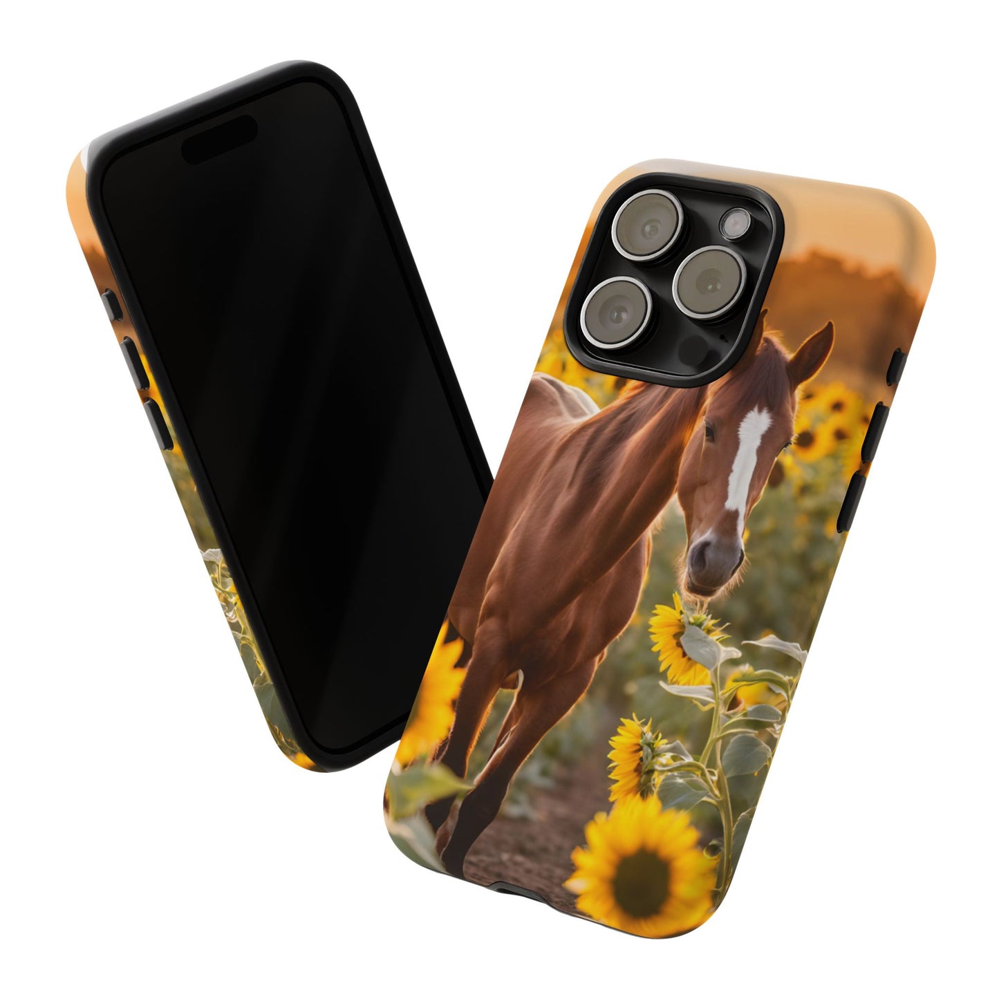 Phone Case - Tough Case - Sunflower Horse