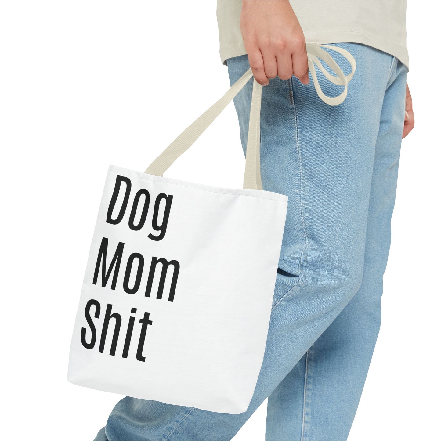 Dog Mom  Versatile Tote Bag (AOP) - White