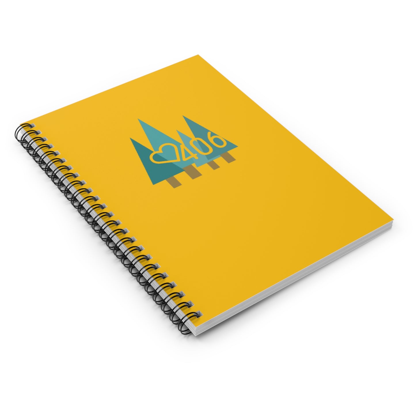 ITS406 Design Stationary Spiral Notebook - Ruled Line - Yellow Trees 406