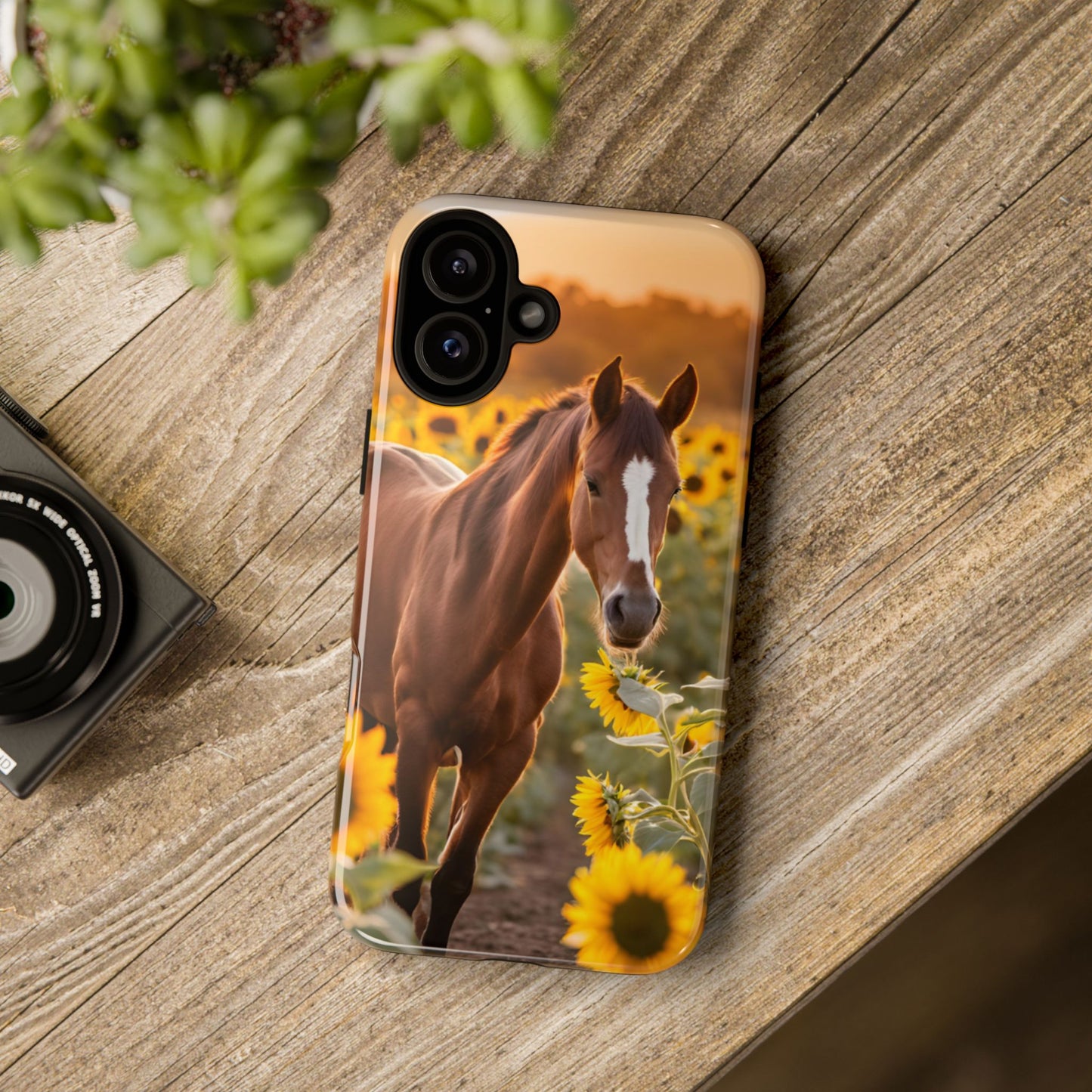 Phone Case - Tough Case - Sunflower Horse