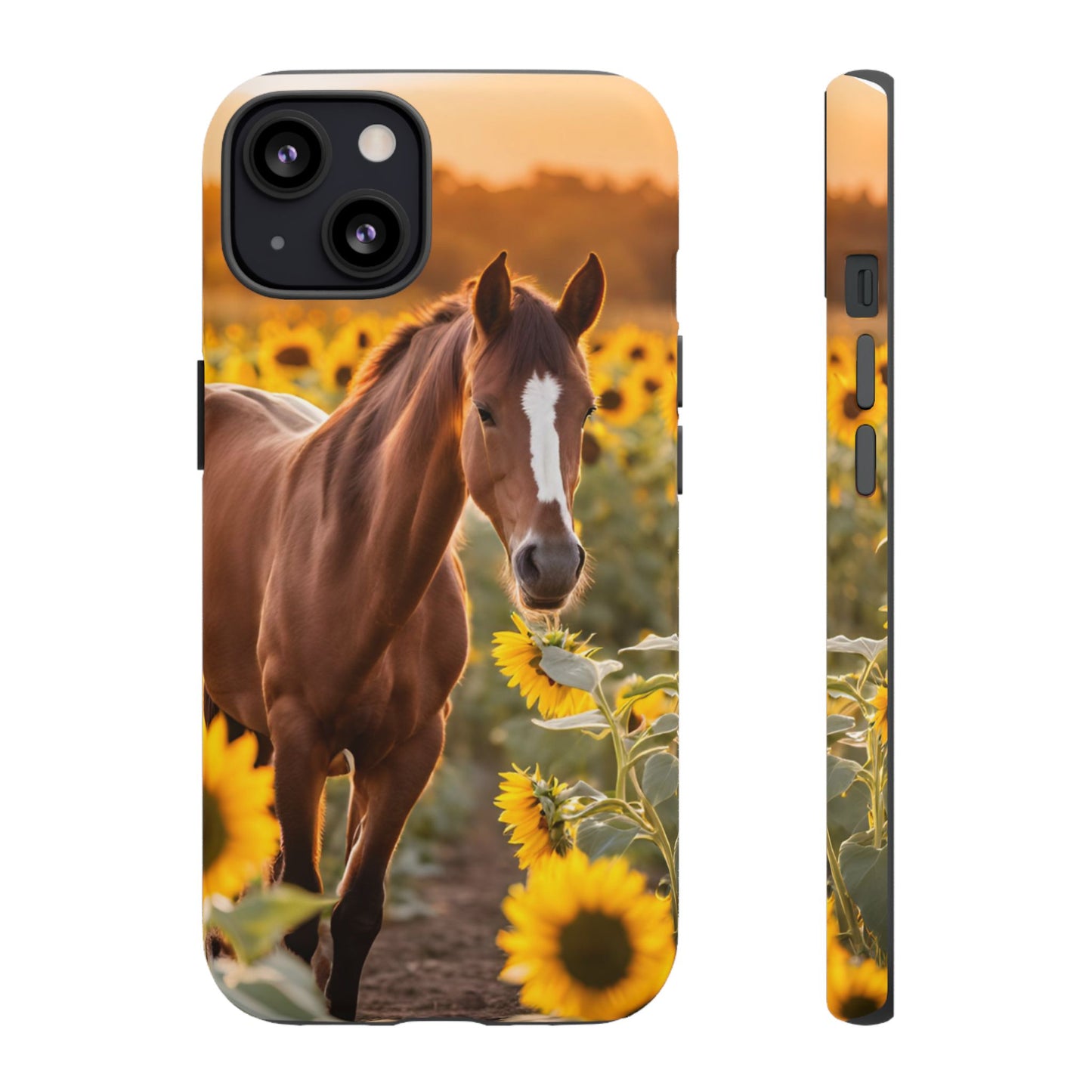 Phone Case - Tough Case - Sunflower Horse