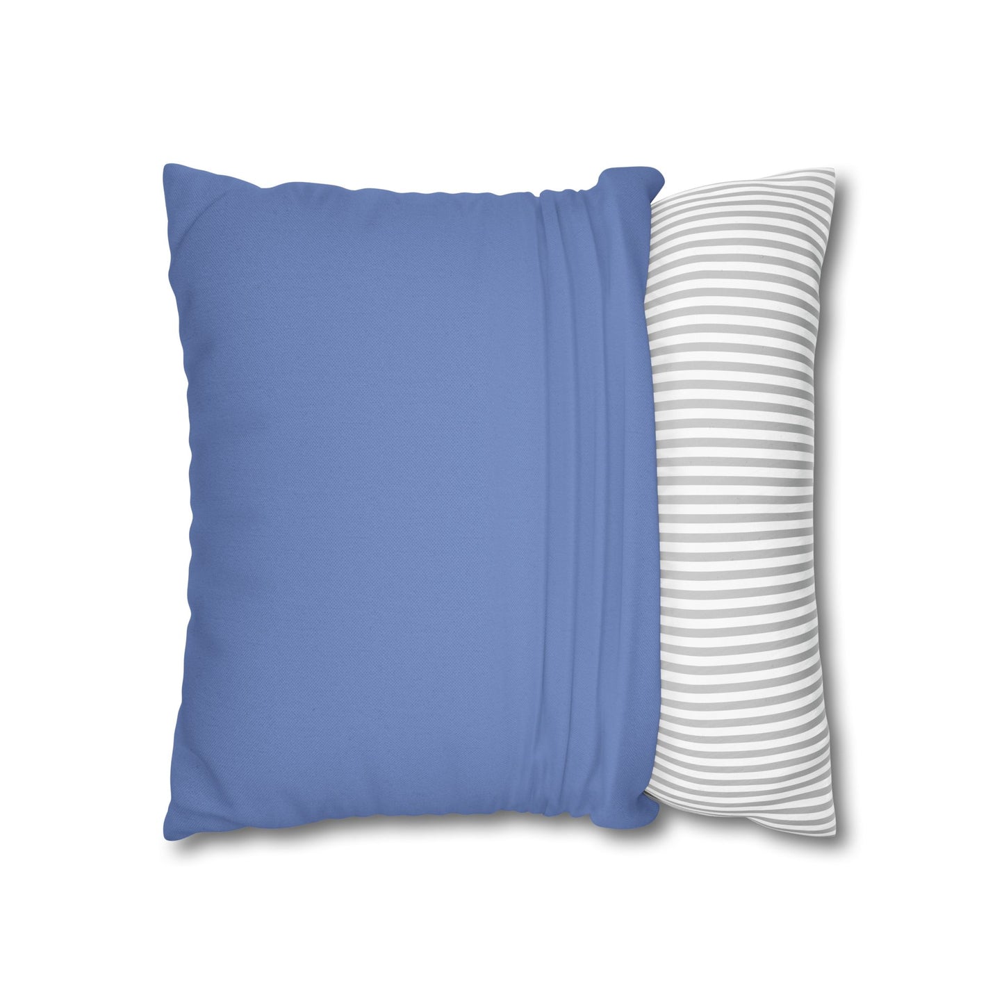 Spun Polyester Square Pillowcase - Almost Denim