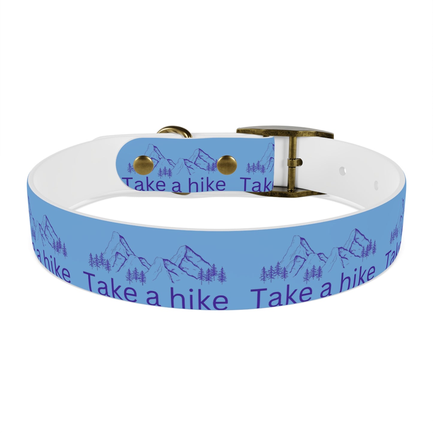 Take a Hike Dog Collar - Teal and Purple