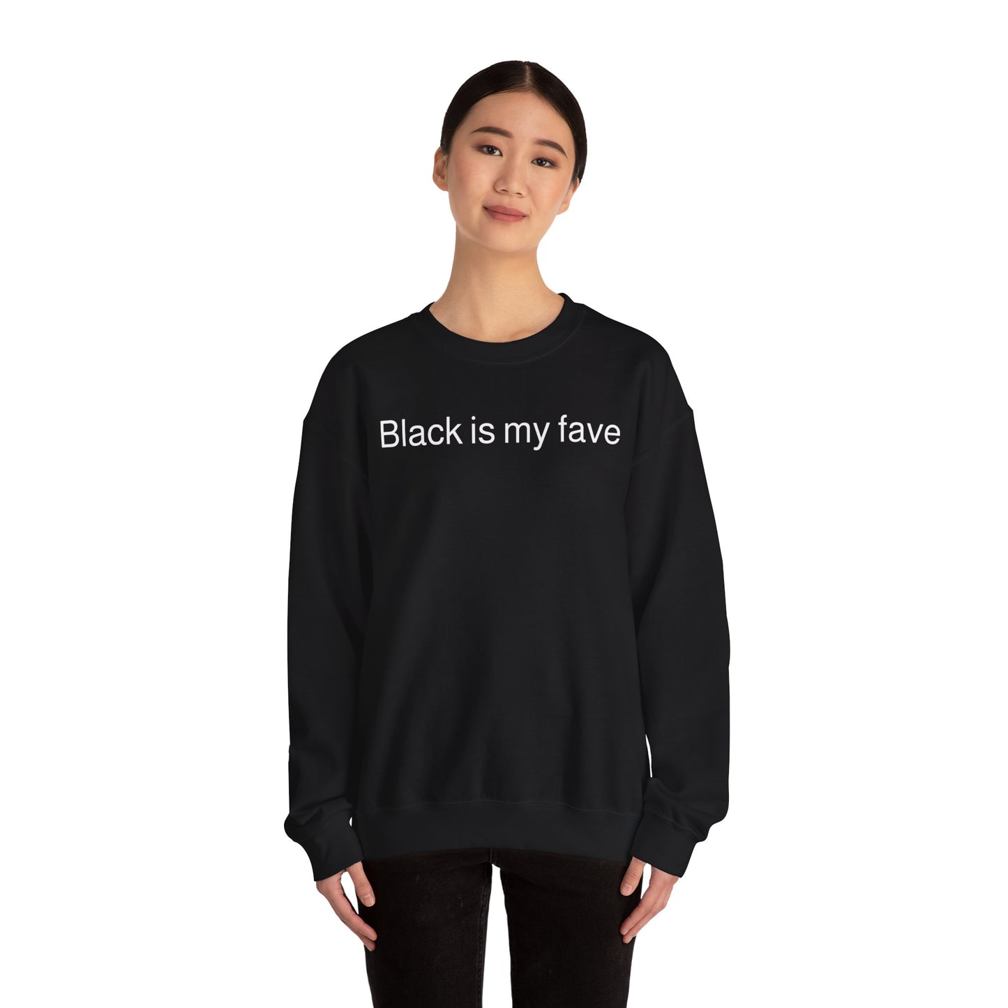 Goth Black is my Fave Unisex Heavy Blend™ Crewneck Sweatshirt