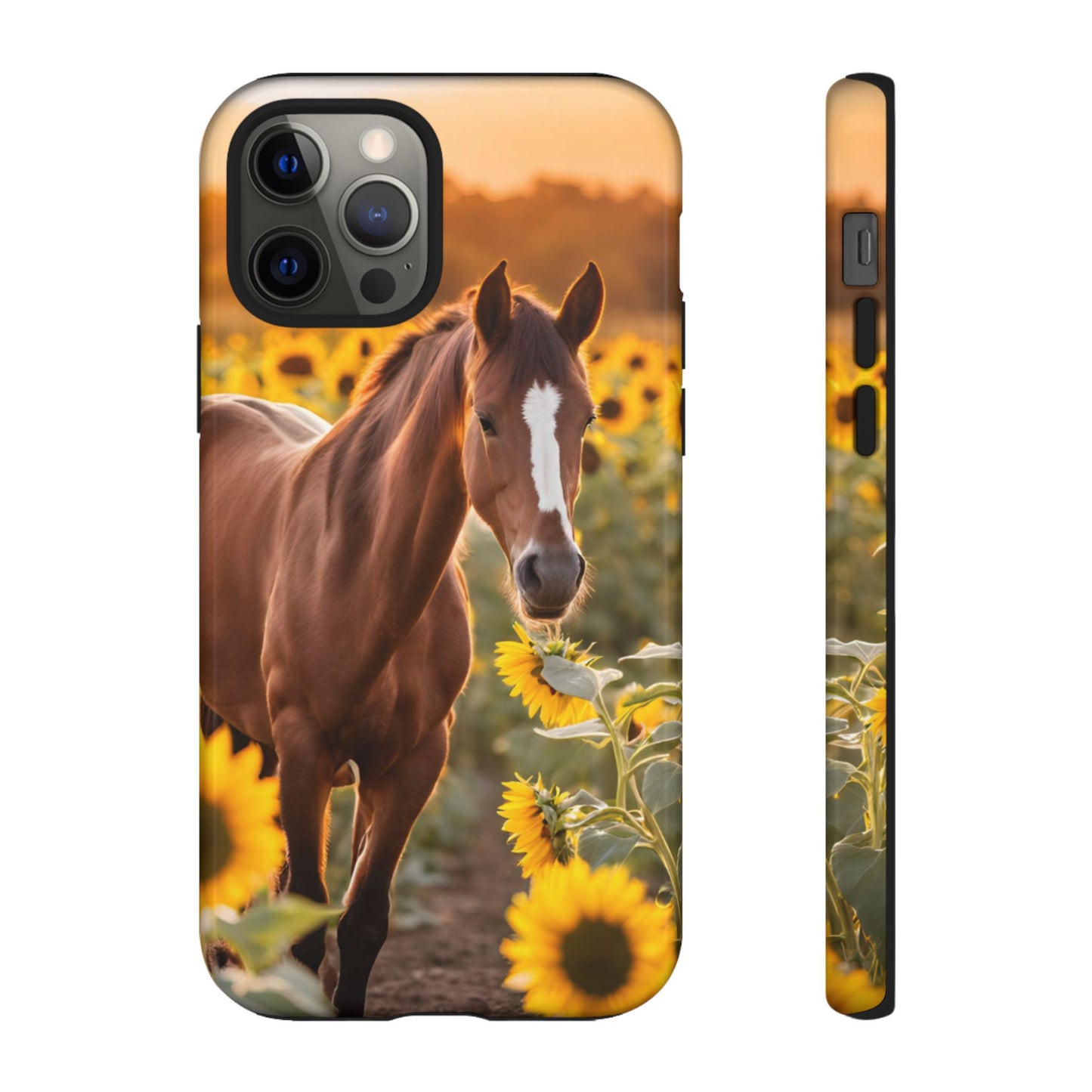 Phone Case - Tough Case - Sunflower Horse