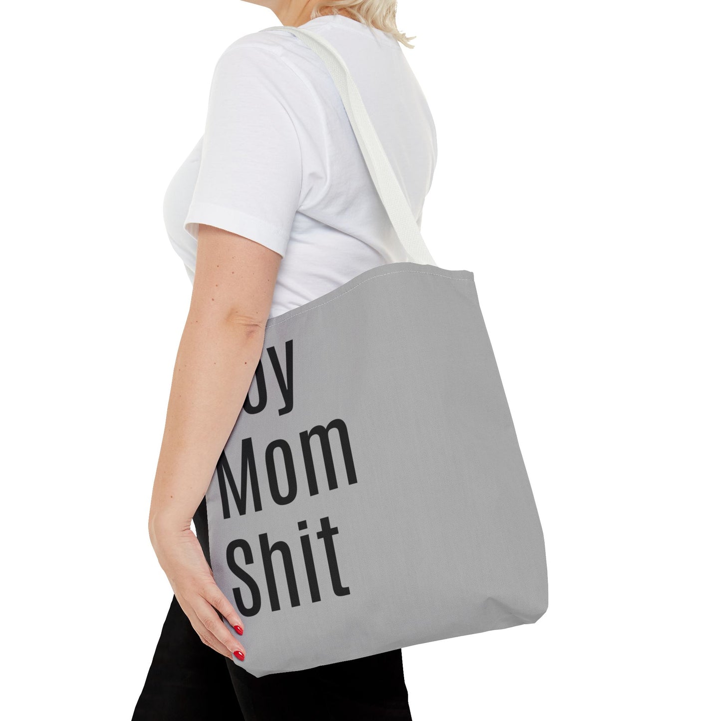 Boy Mom Shit Versatile Tote Bag (AOP) - Lt Gray