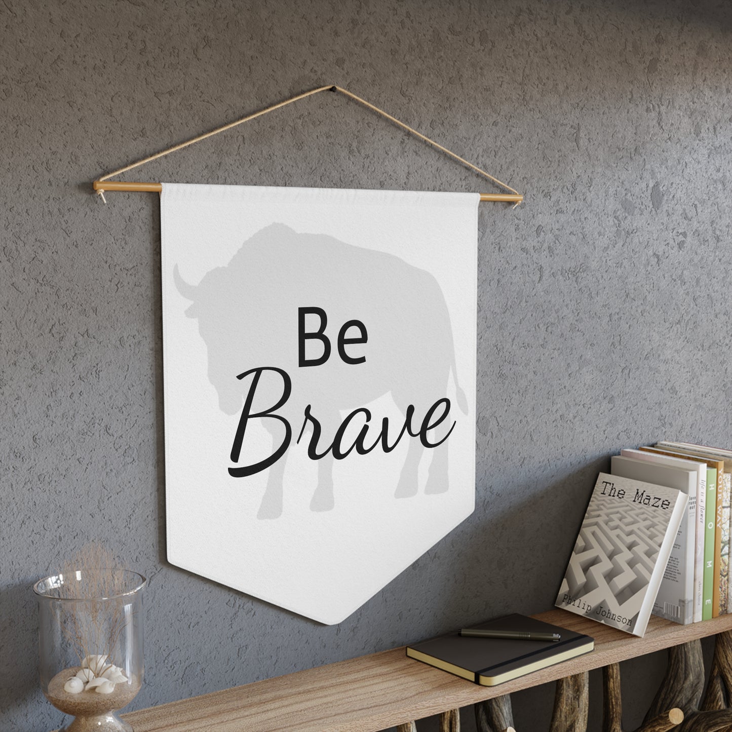 Pennant - Be Brave Bison - Ice