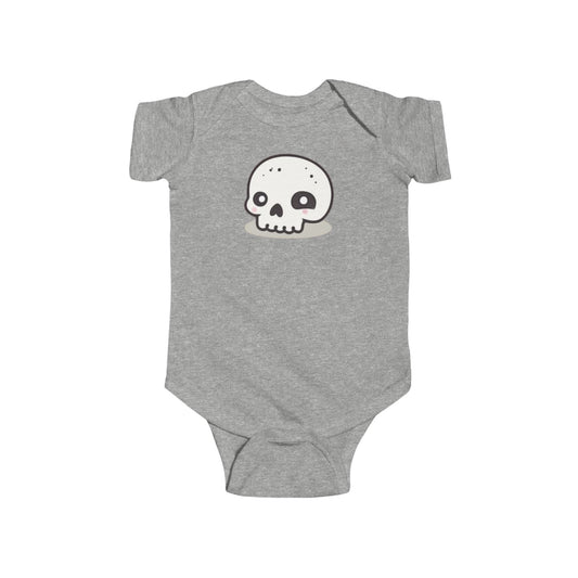 Infant Fine Jersey Bodysuit - Cute Silly Skull